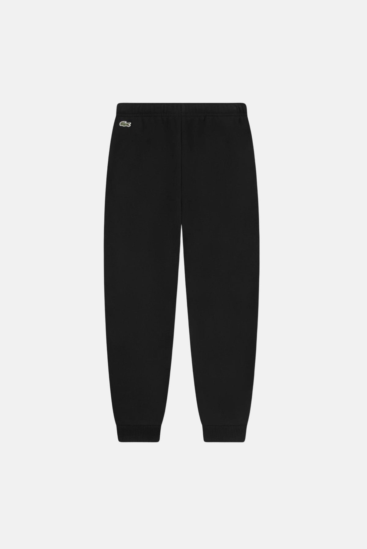 LACOSTE Pantalone LCB FRENCH TERRY JOGGER nero per bambino e bambina, in misto cotone, con vita elasticizzata, fondo a costine e logo coccodrillo. 947662 K96 LACOSTE