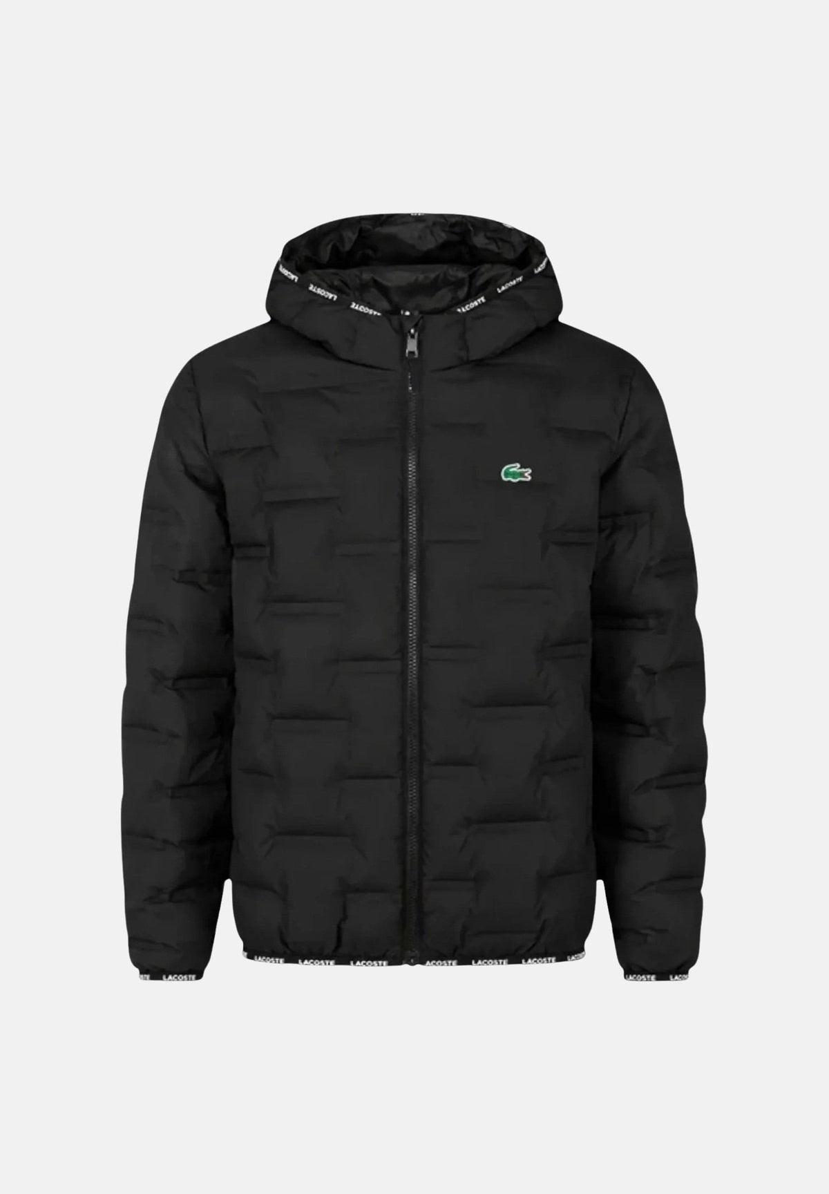 LACOSTE Piumino HOODED PUFFER JACKET K96 nero per bambino e bambina 947769 K96 LACOSTE