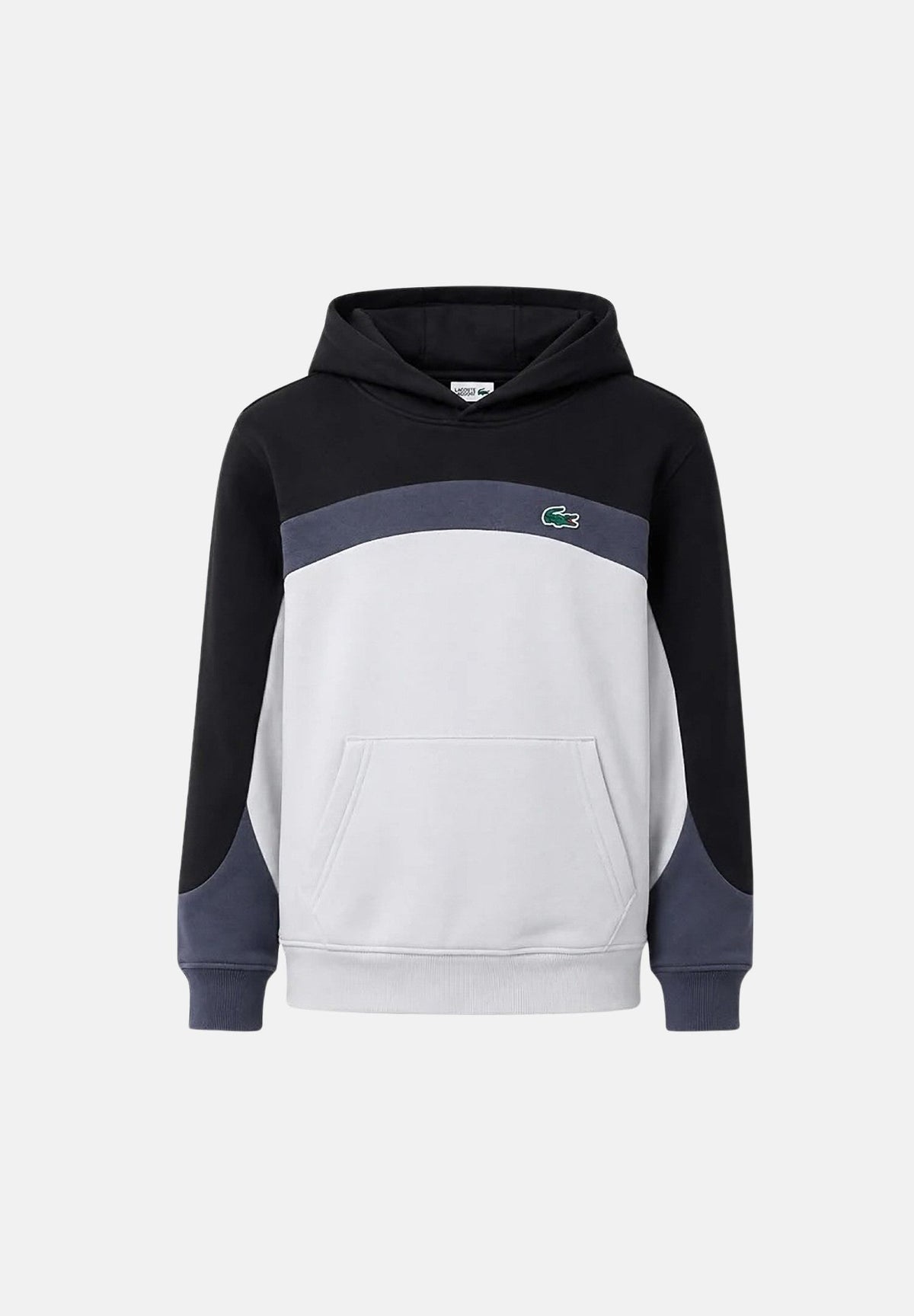 LACOSTE Felpa con cappuccio multicolor per bambino e bambina con inserti cromatici a contrasto. 947924 K96 LACOSTE