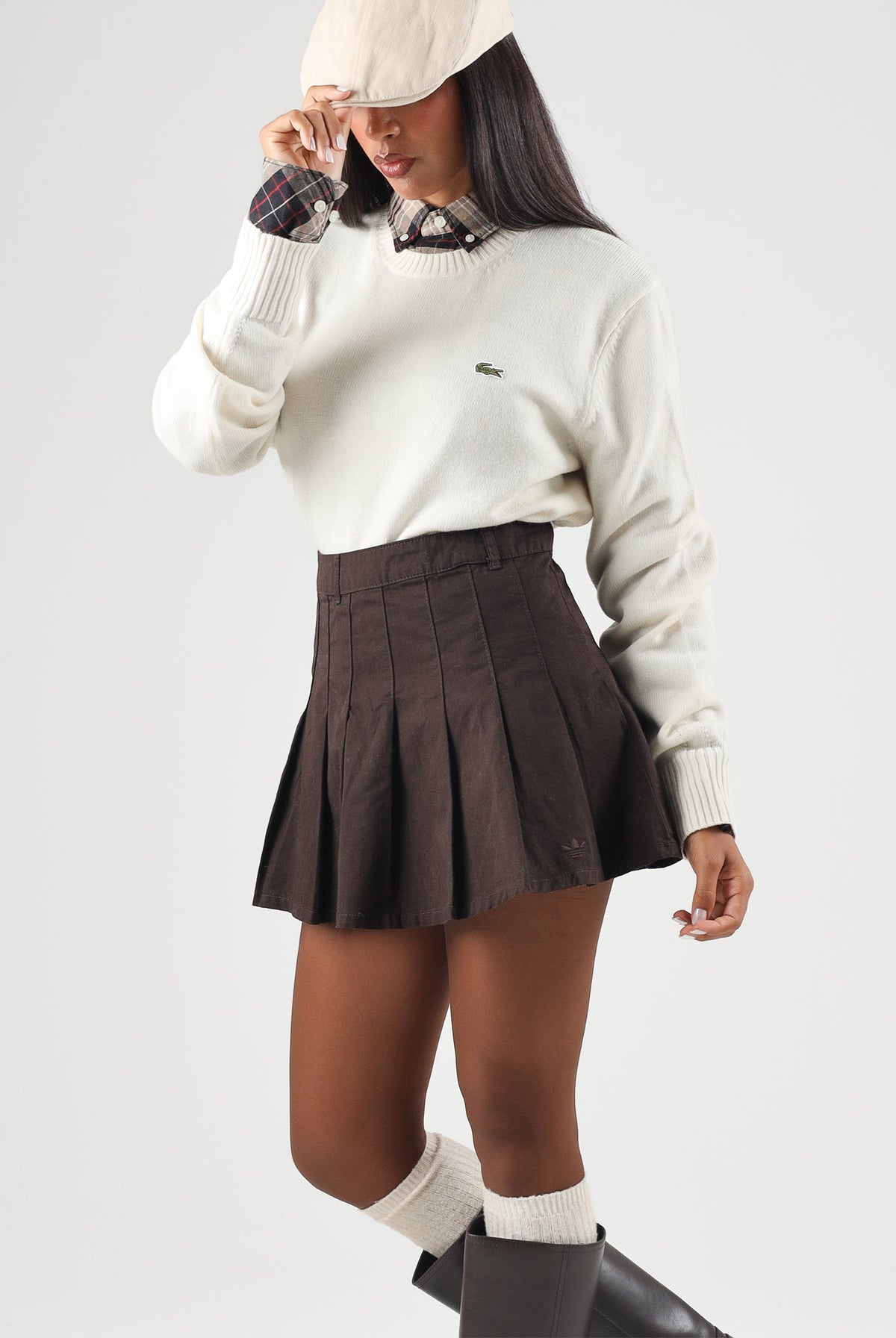 LACOSTE Maglia girocollo WOOL CREWNECK panna per uomo e donna con logo iconico ricamato. AH2916 XFJ LACOSTE