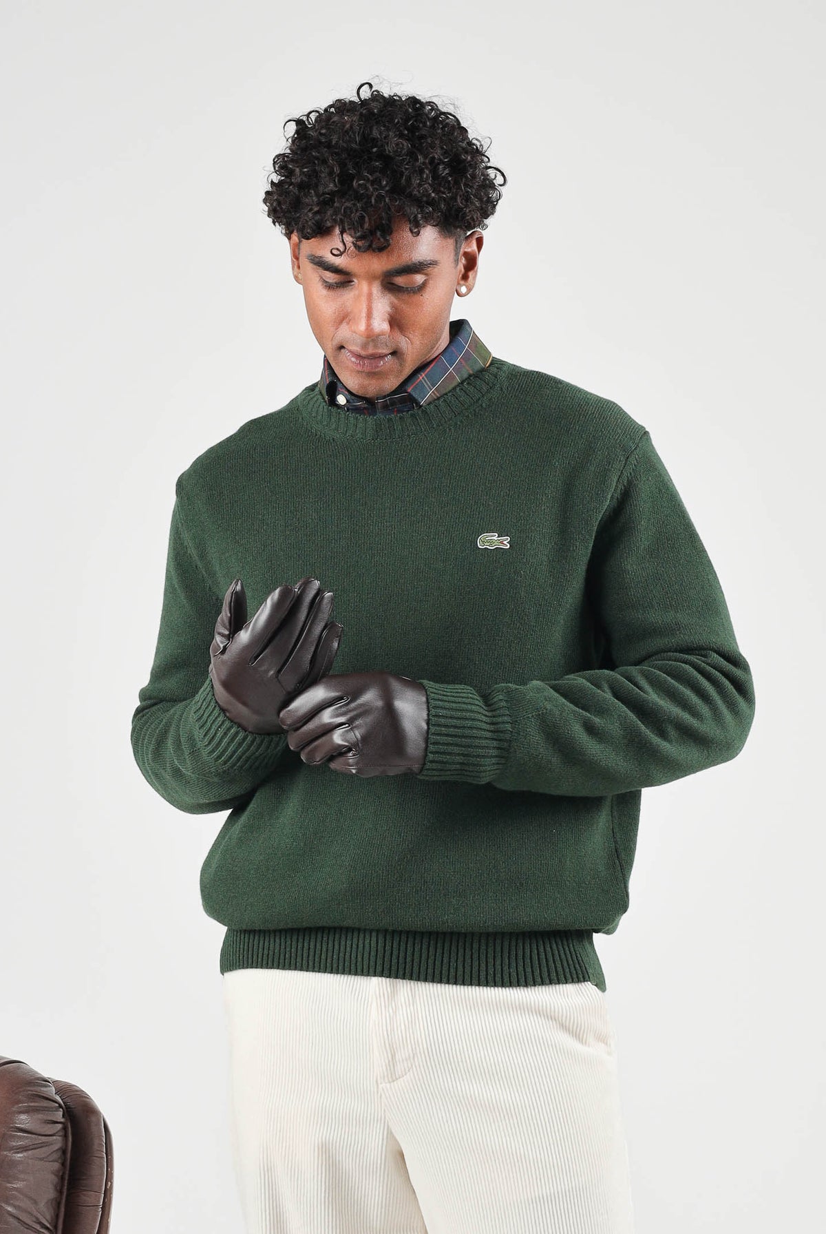 LACOSTE Maglione giocollo per uomo e donna con logo coccodrillo applicato AH2916 YZP LACOSTE