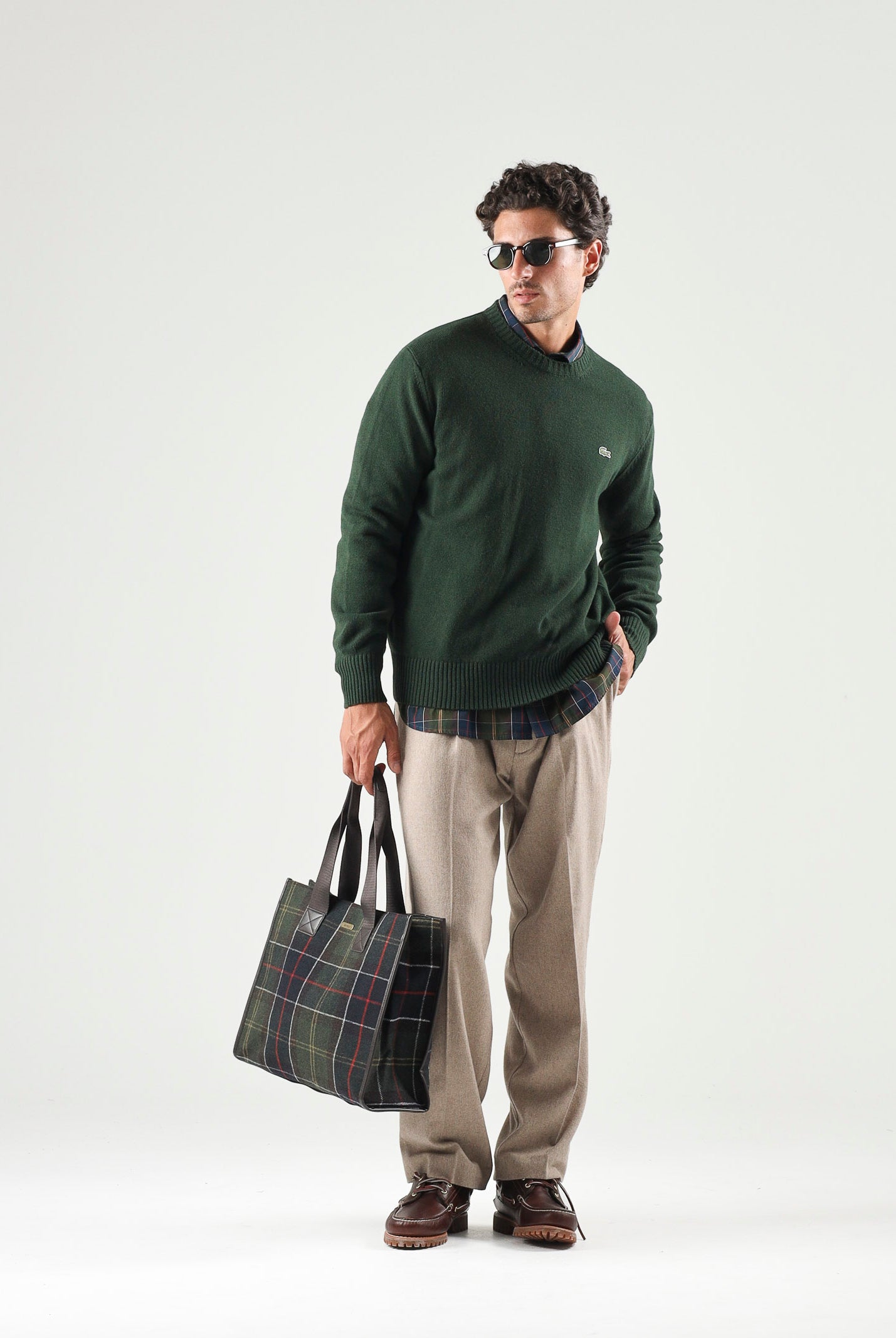 Maglia girocollo regular fit autunno inverno AH2916 YZP LACOSTE
