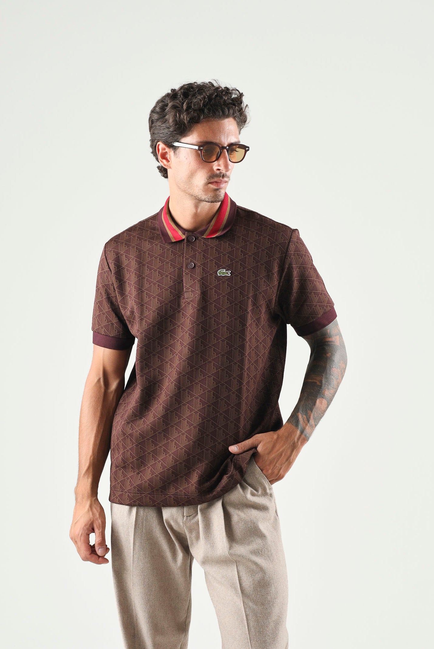 Polo manica corta regular fit autunno inverno DH1417 WD9 LACOSTE