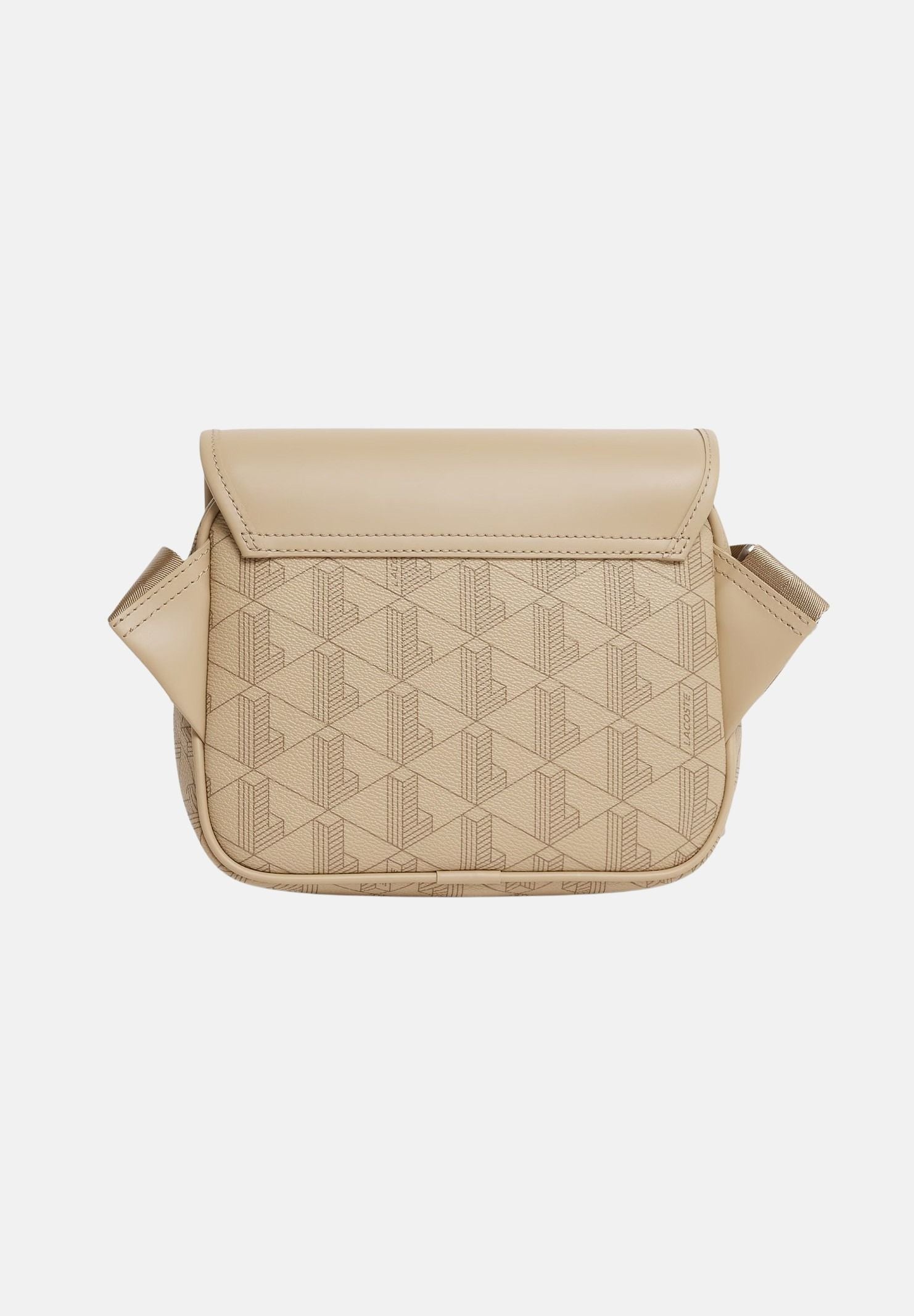 LACOSTE Borsa a tracolla beige per uomo e donna con monogramma The Blend NH3787 R59 LACOSTE