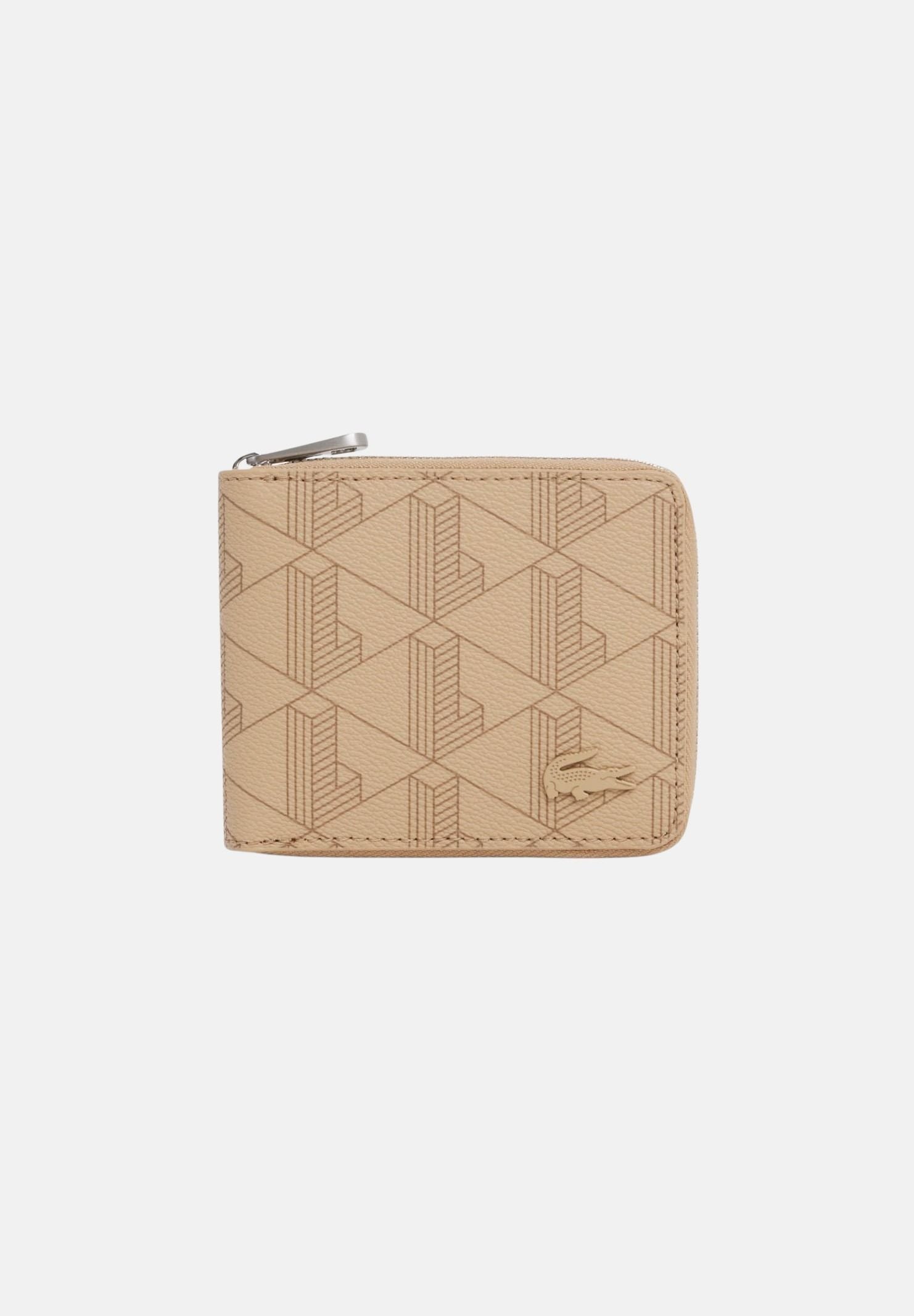 LACOSTE Portafogli beige da uomo con motivo monogram NH4005 R59 LACOSTE