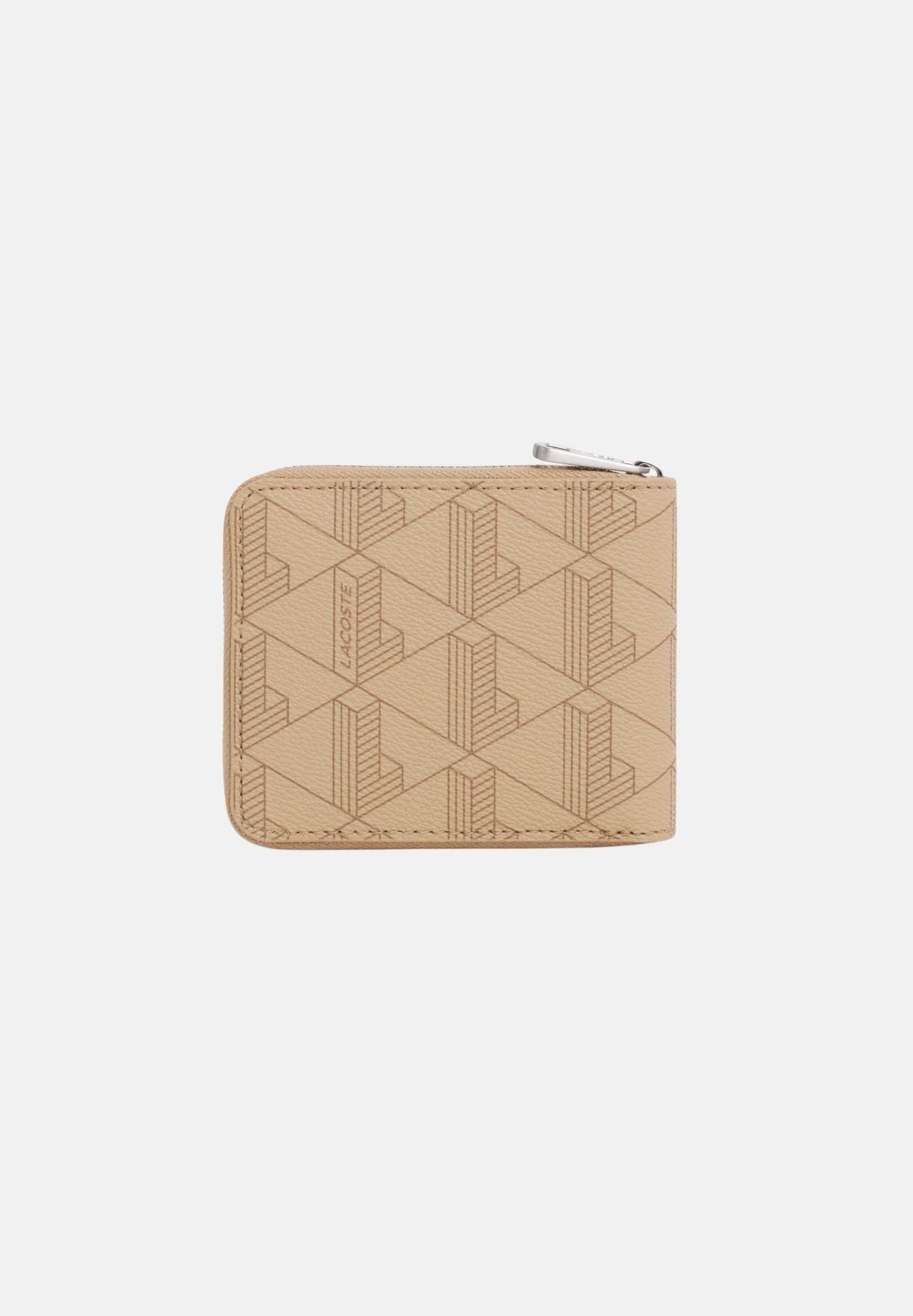 LACOSTE Portafogli beige da uomo con motivo monogram NH4005 R59 LACOSTE