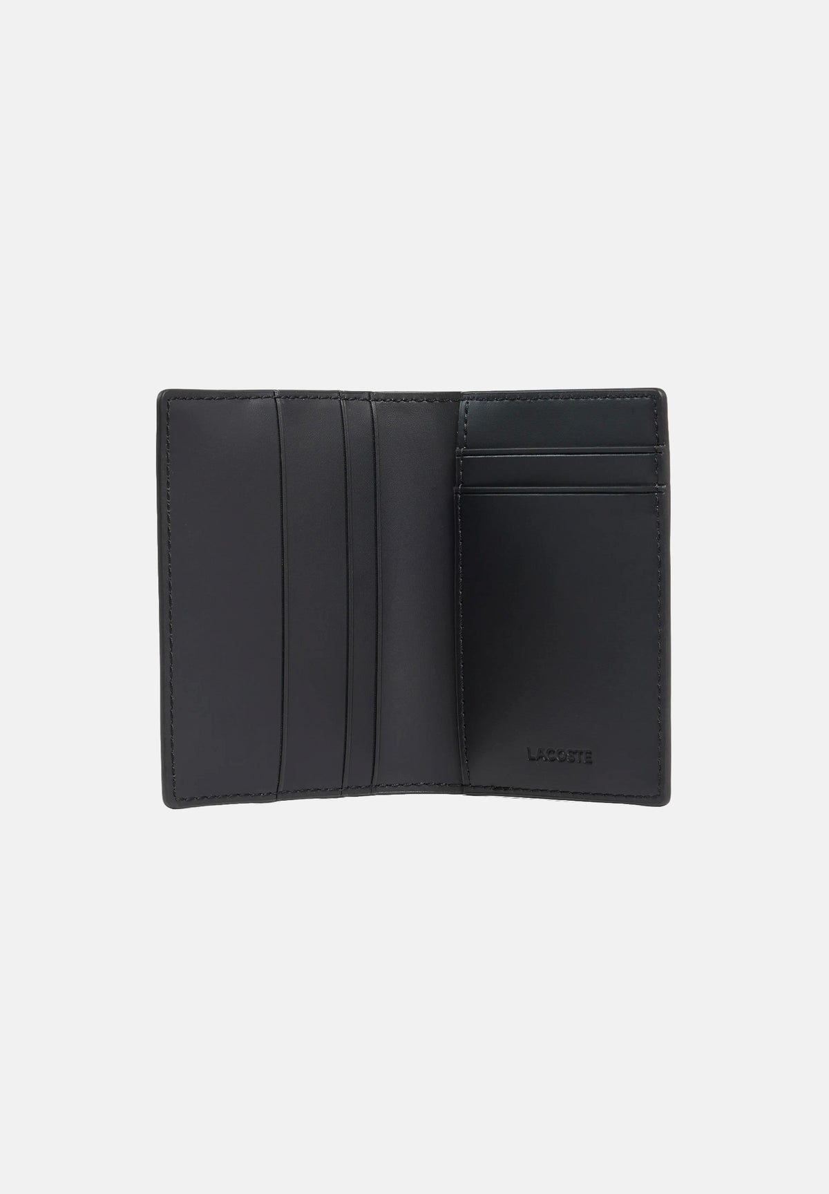 LACOSTE Portafoglio THE BLEND CARD HOLDER nero per uomo e donna con trama monogram a reticolo NH4134 H45 LACOSTE