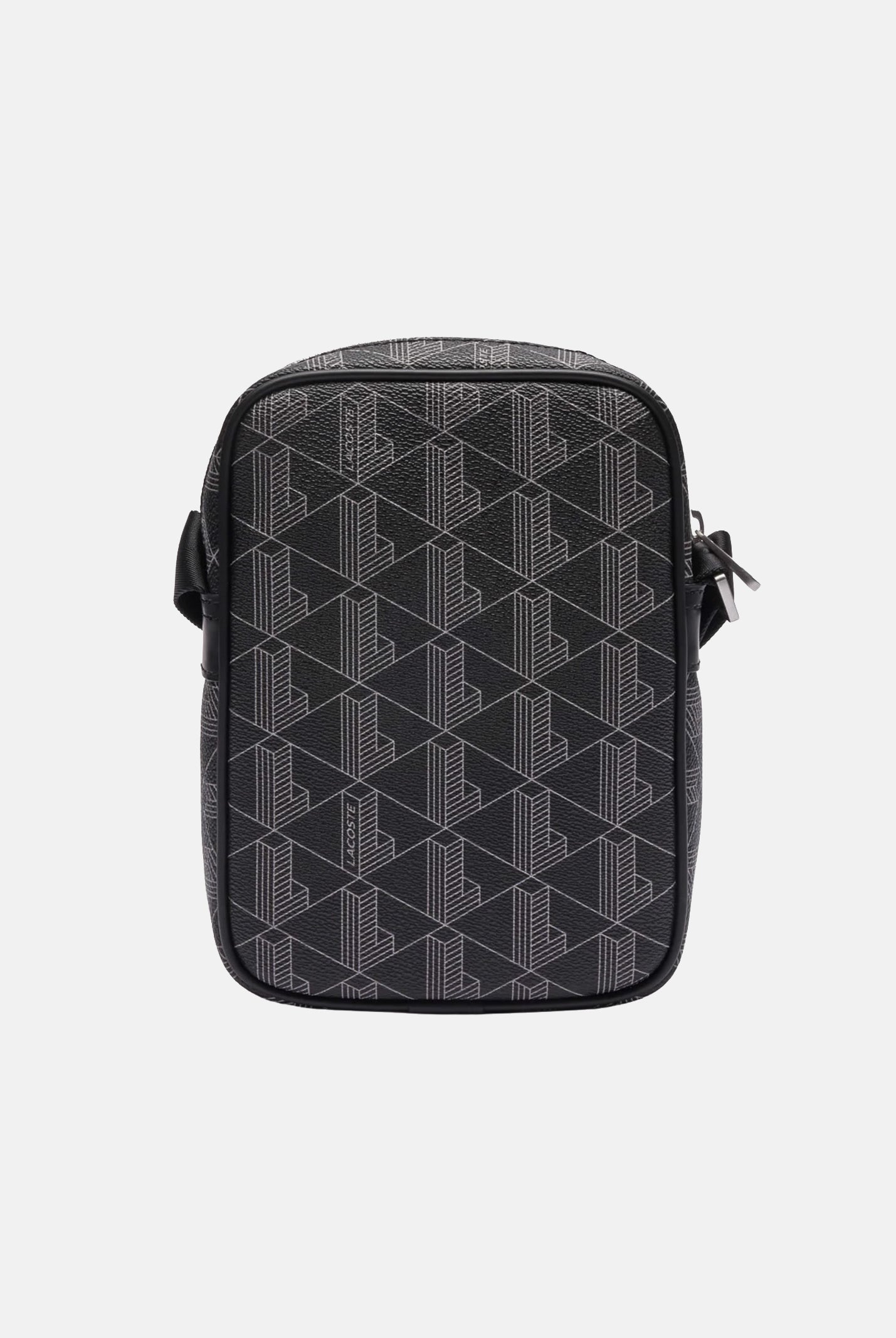 LACOSTE Borsello nero da uomo con stampa monogramma The Blend NH4410 H45 LACOSTE