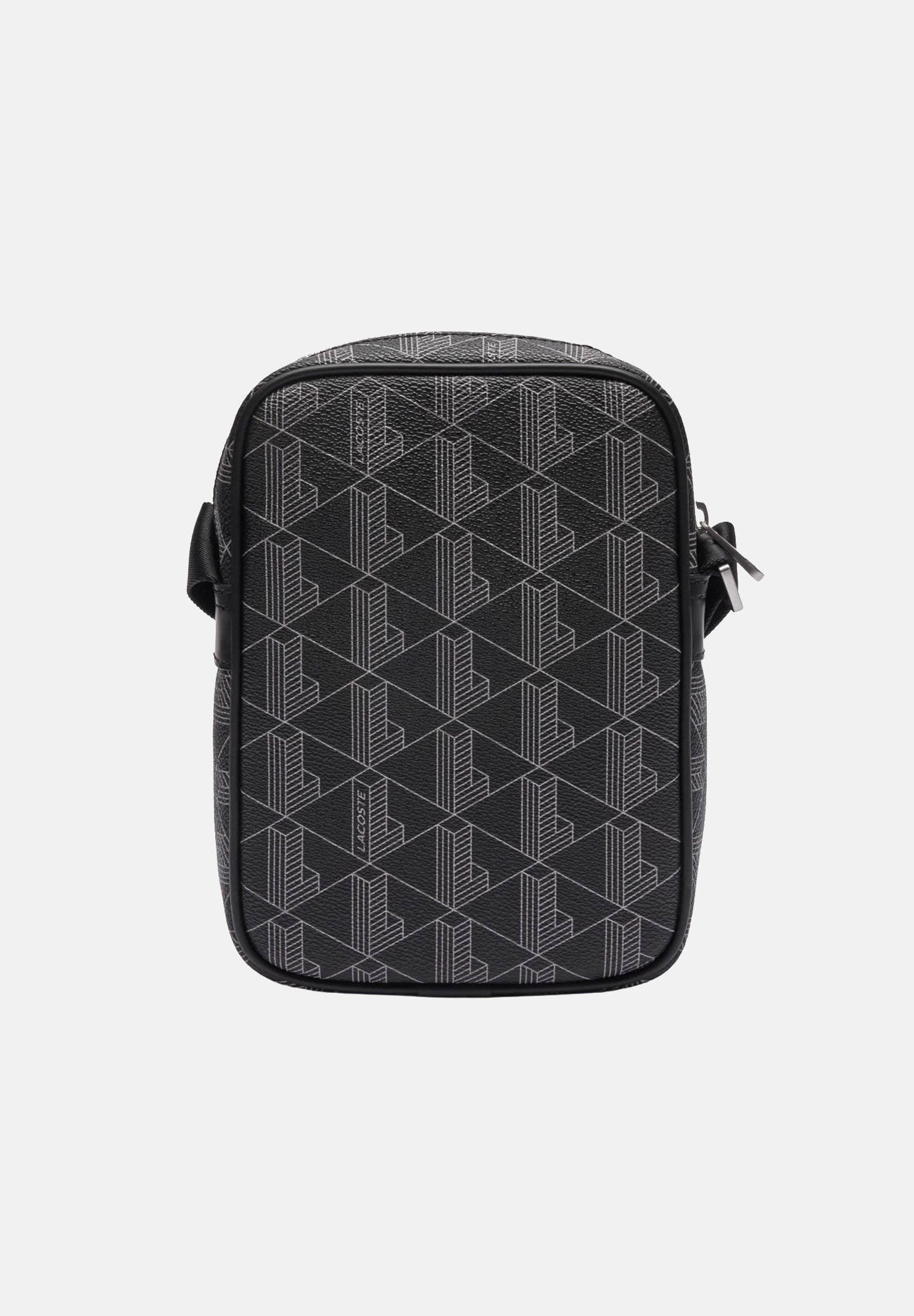 LACOSTE Borsello nero da uomo con stampa monogramma The Blend NH4410 H45 LACOSTE