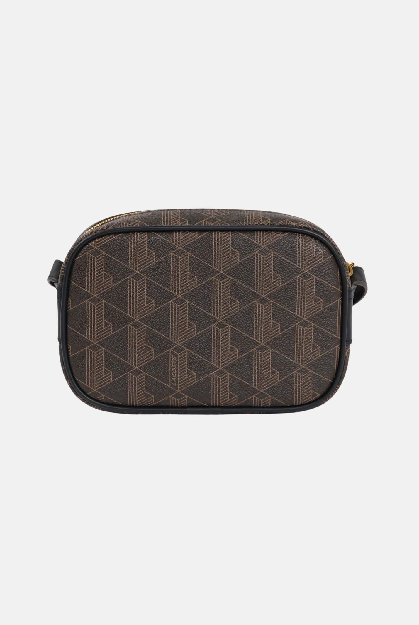 LACOSTE Borsa a tracolla marrone da uomo con stampa monogram NU5421 T93 LACOSTE