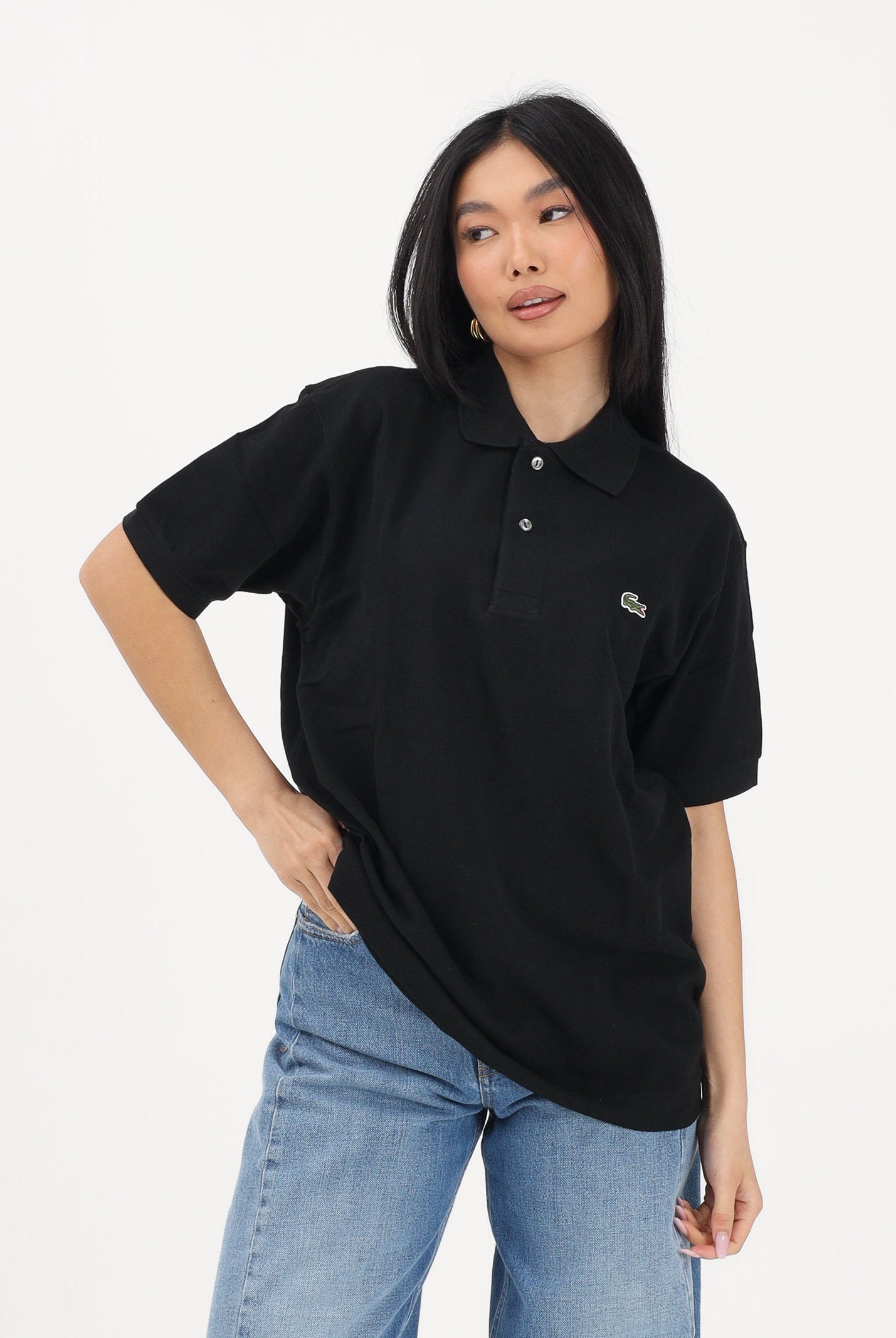 LACOSTE Polo a manica corta Classic Fit L.12.12 LIGHT nera per uomo e donna PH9851 031 LACOSTE