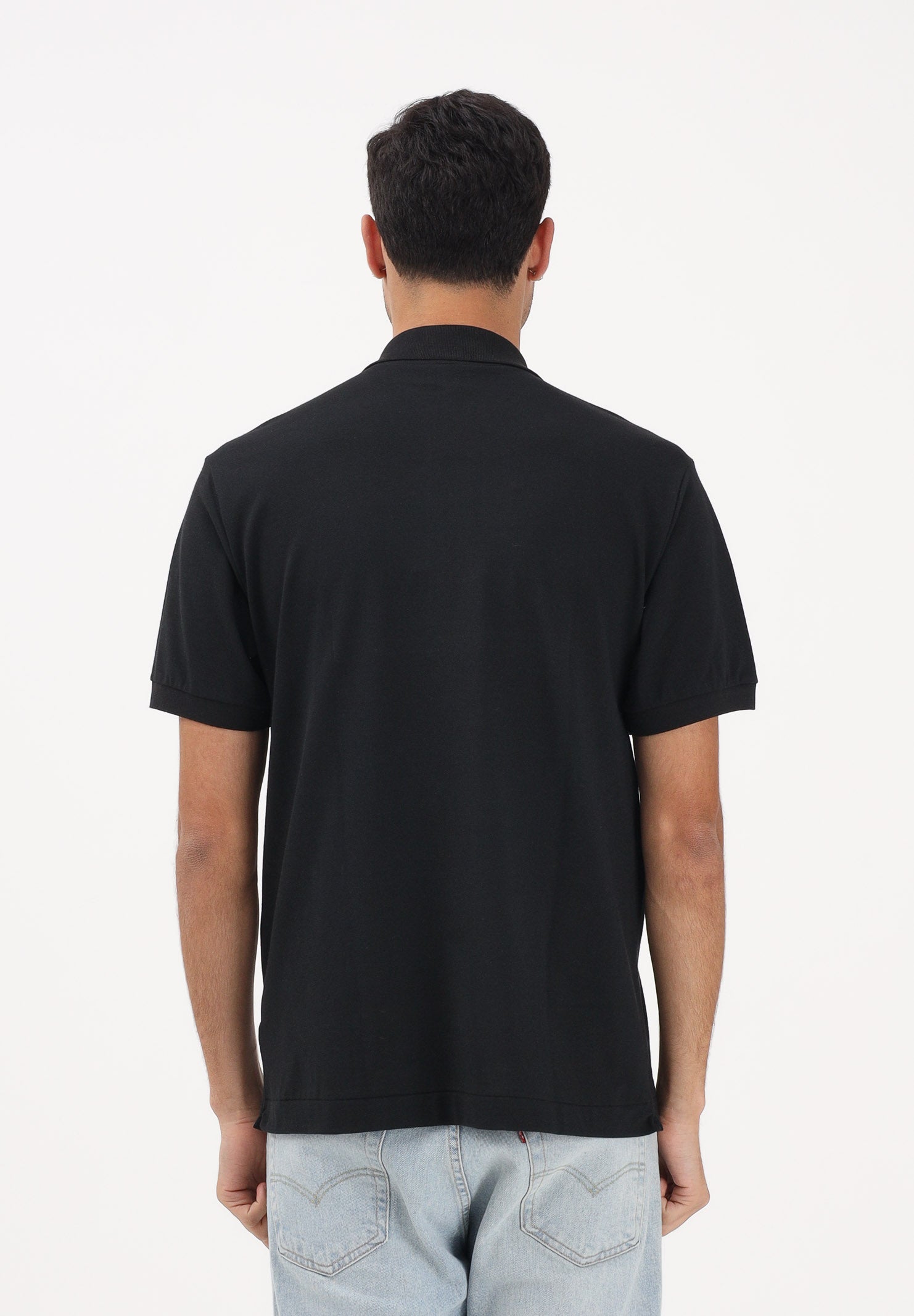 LACOSTE Polo a manica corta Classic Fit nera per uomo e donna PH9851 031 LACOSTE