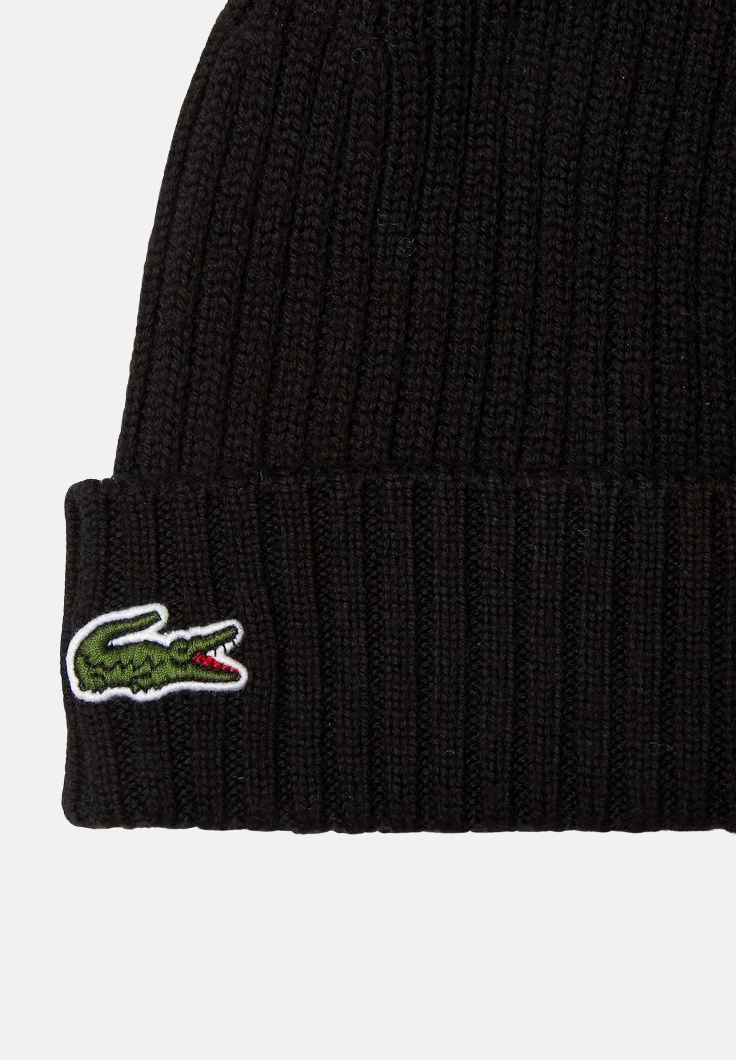 LACOSTE Berretto di lana nero per uomo e donna RB0001 031 LACOSTE