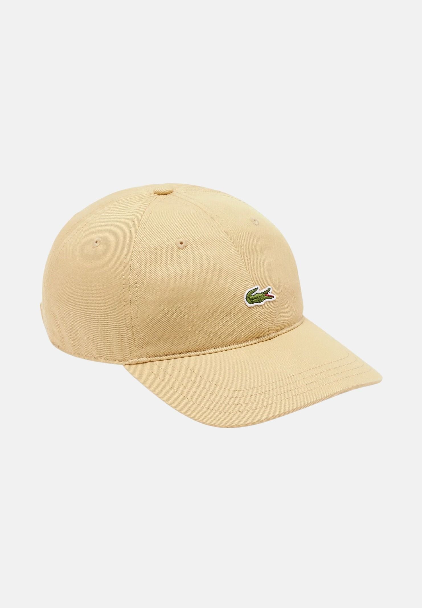 LACOSTE Cappello con visiera giallo per uomo e donna con patch logo RK0491 8XF LACOSTE