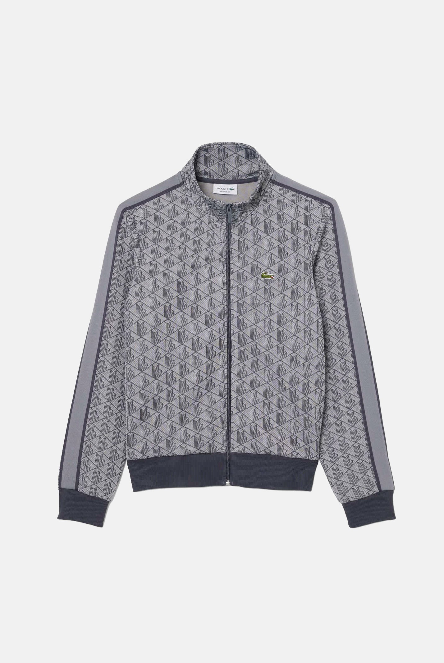 LACOSTE Felpa con zip Paris grigia da uomo SH1368 41I LACOSTE