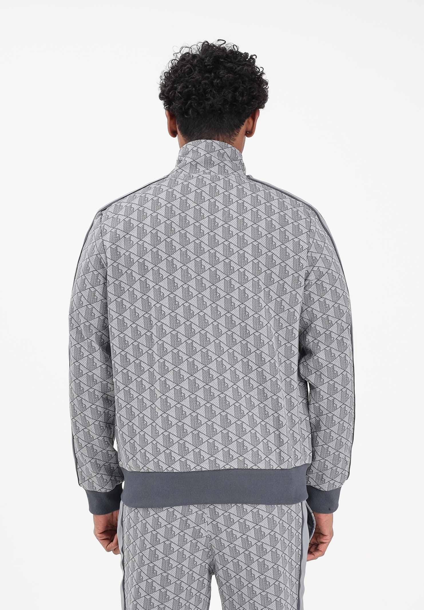 LACOSTE Felpa con zip Paris grigia da uomo SH1368 41I LACOSTE