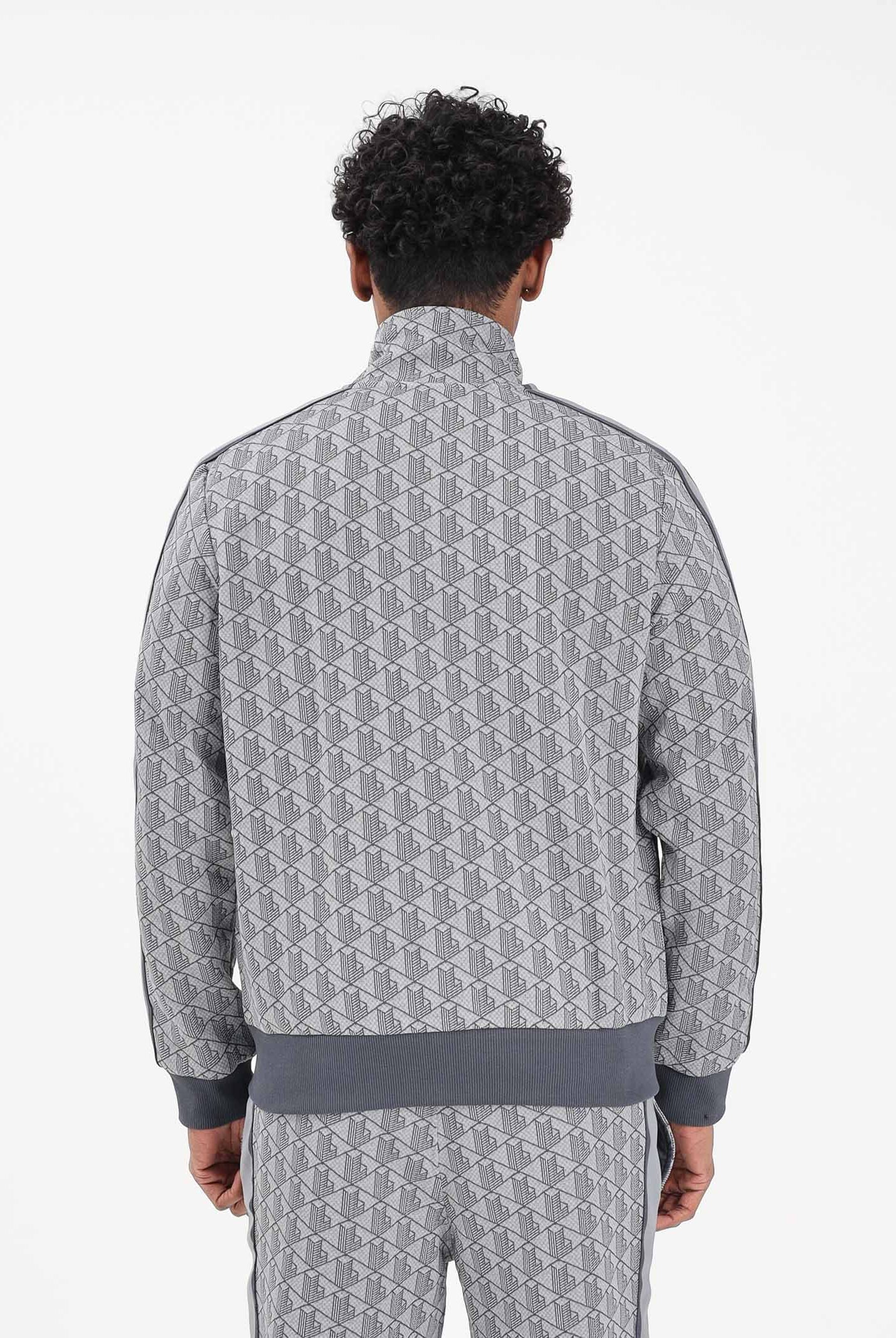 LACOSTE Felpa con zip Paris grigia da uomo SH1368 41I LACOSTE
