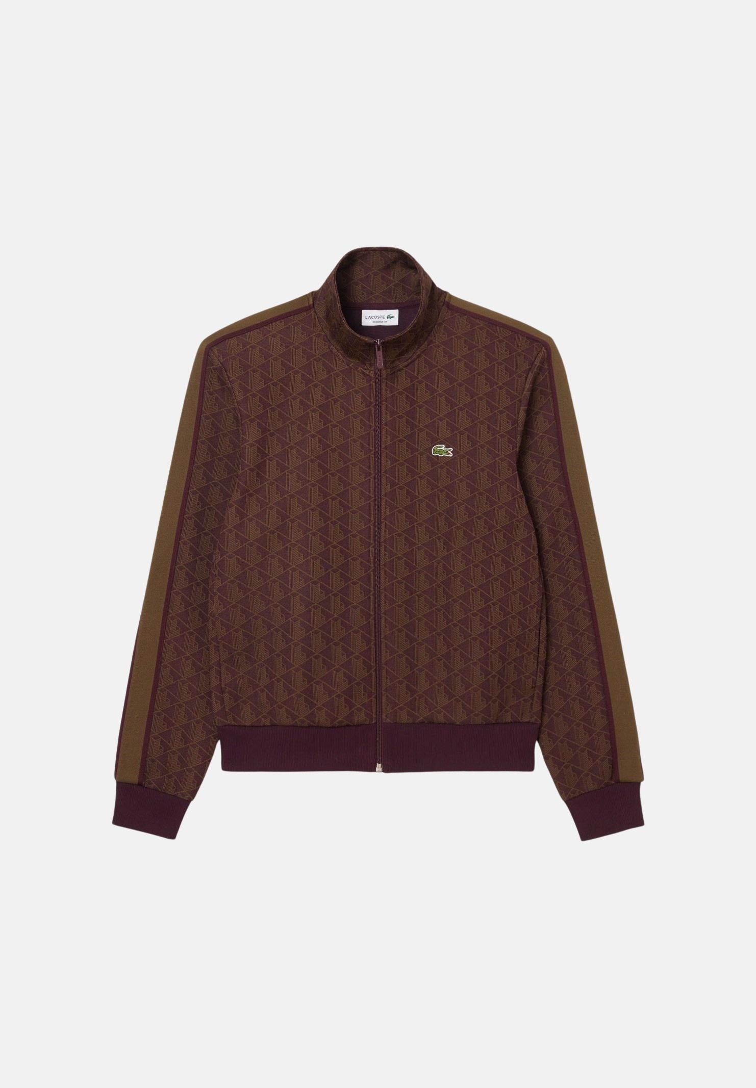 Felpa con zip regular fit autunno inverno SH1368 WD9 LACOSTE