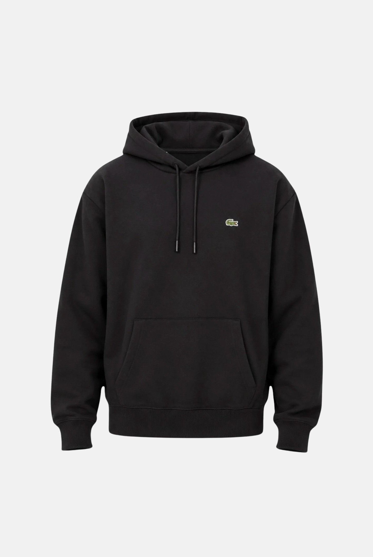 LACOSTE Felpa con cappuccio nero per uomo e donna con logo iconico SH8863 031 LACOSTE