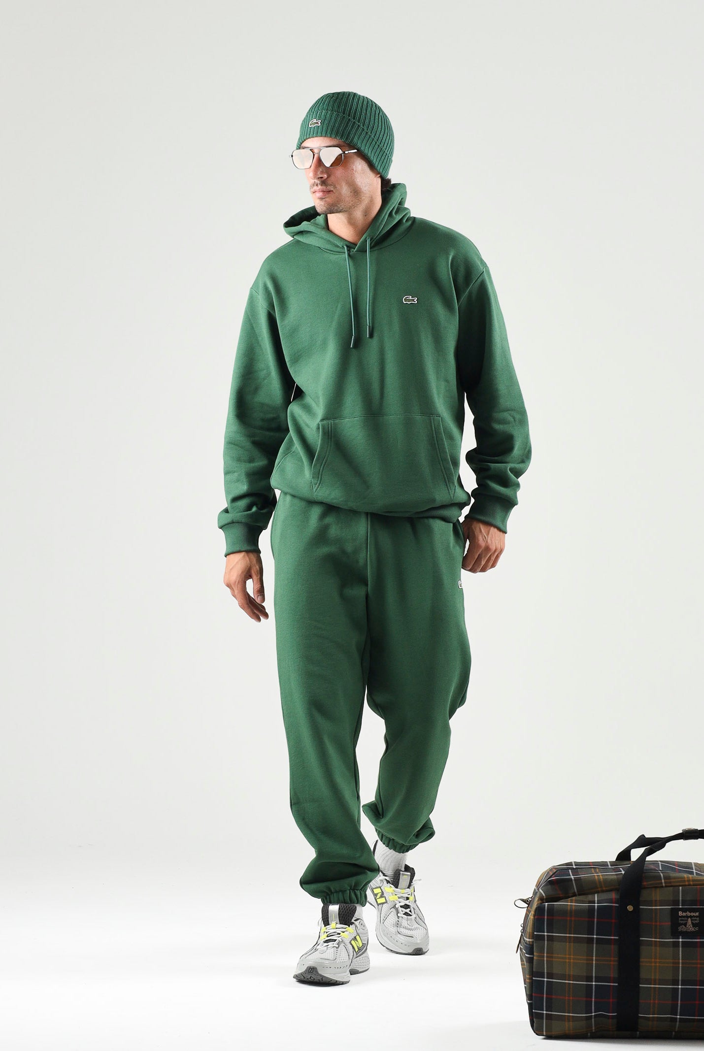 Felpa con capuccio regular fit per uomo e donna autunno inverno SH8863 132 LACOSTE