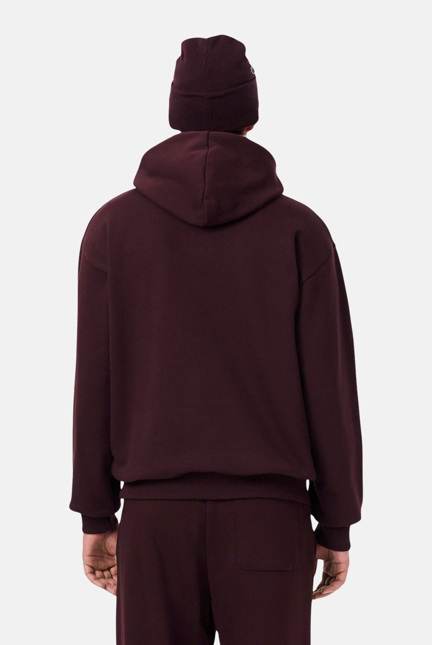 LACOSTE Felpa con cappuccio FLEECE HOODIE, brown-bruin, marrone scuro per uomo e donna SH8863 3KE LACOSTE
