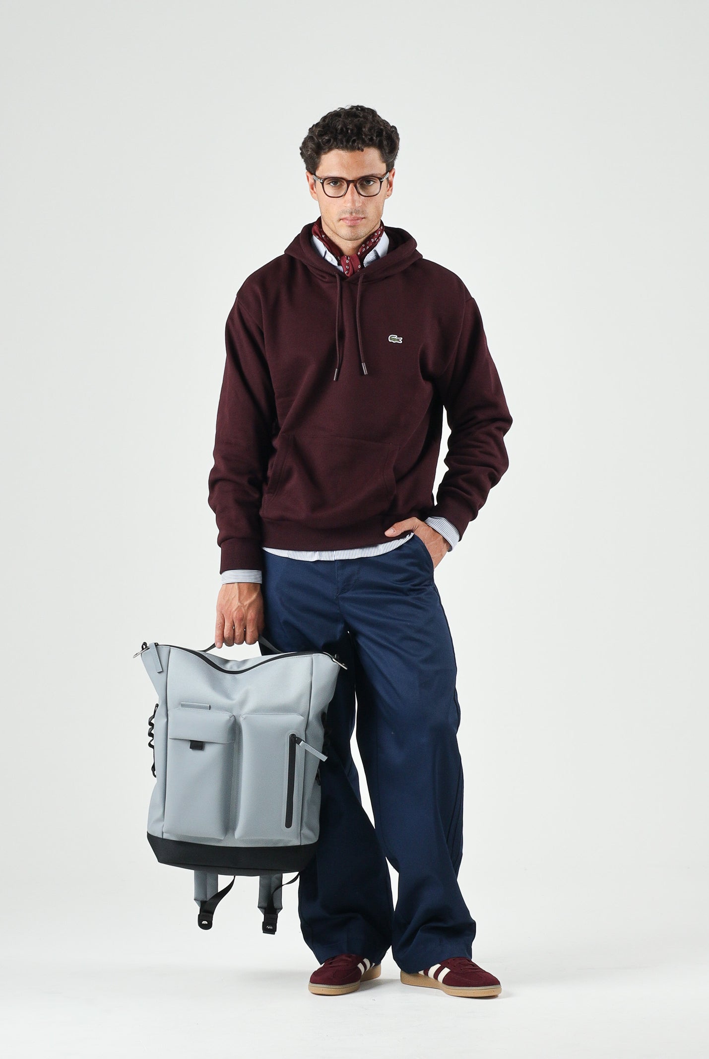 LACOSTE Felpa con cappuccio FLEECE HOODIE, brown-bruin, marrone scuro per uomo e donna SH8863 3KE LACOSTE