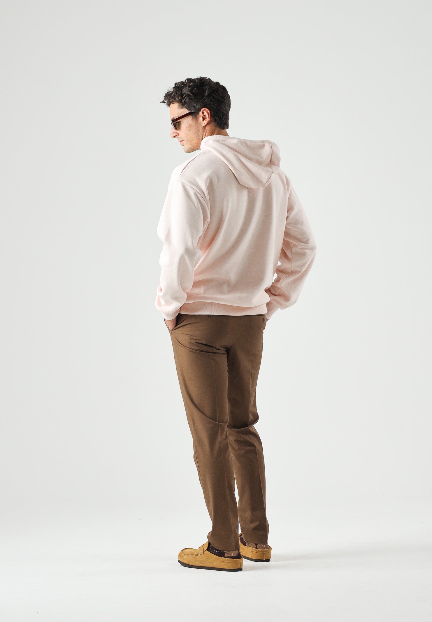 LACOSTE Felpa con cappuccio rosa per uomo e donna con logo ricamato. SH8863 N6I LACOSTE