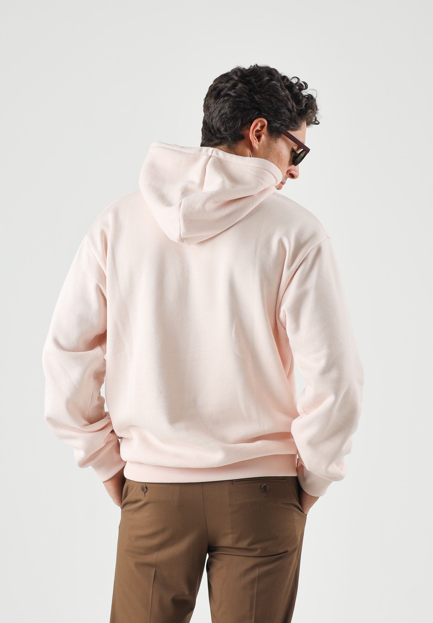 LACOSTE Felpa con cappuccio rosa per uomo e donna con logo ricamato. SH8863 N6I LACOSTE