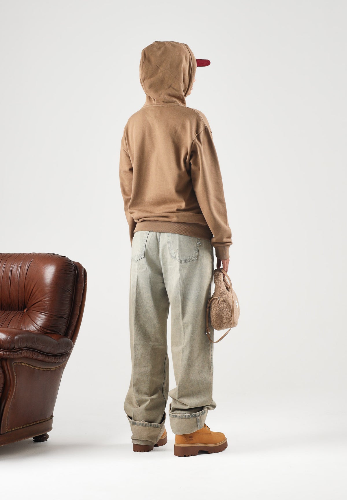LACOSTE Felpa con cappuccio FLEECE HOODIE, cookies-biscotto per uomo e donna con logo ricamato SH8863 SIX LACOSTE