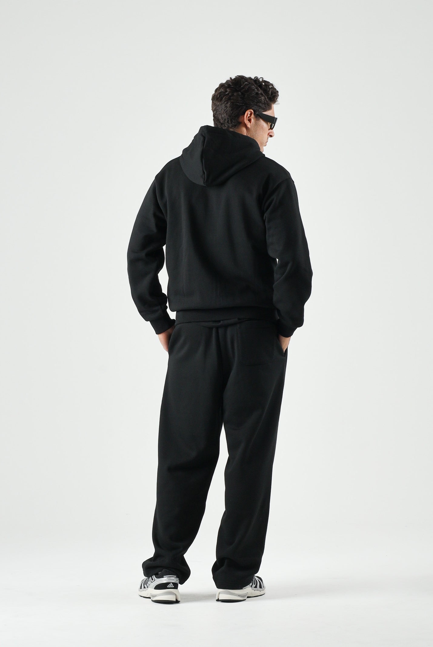 LACOSTE Felpa con cappuccio, nero per uomo e donna con coccodrillo ricamato sul petto SH8864 031 LACOSTE