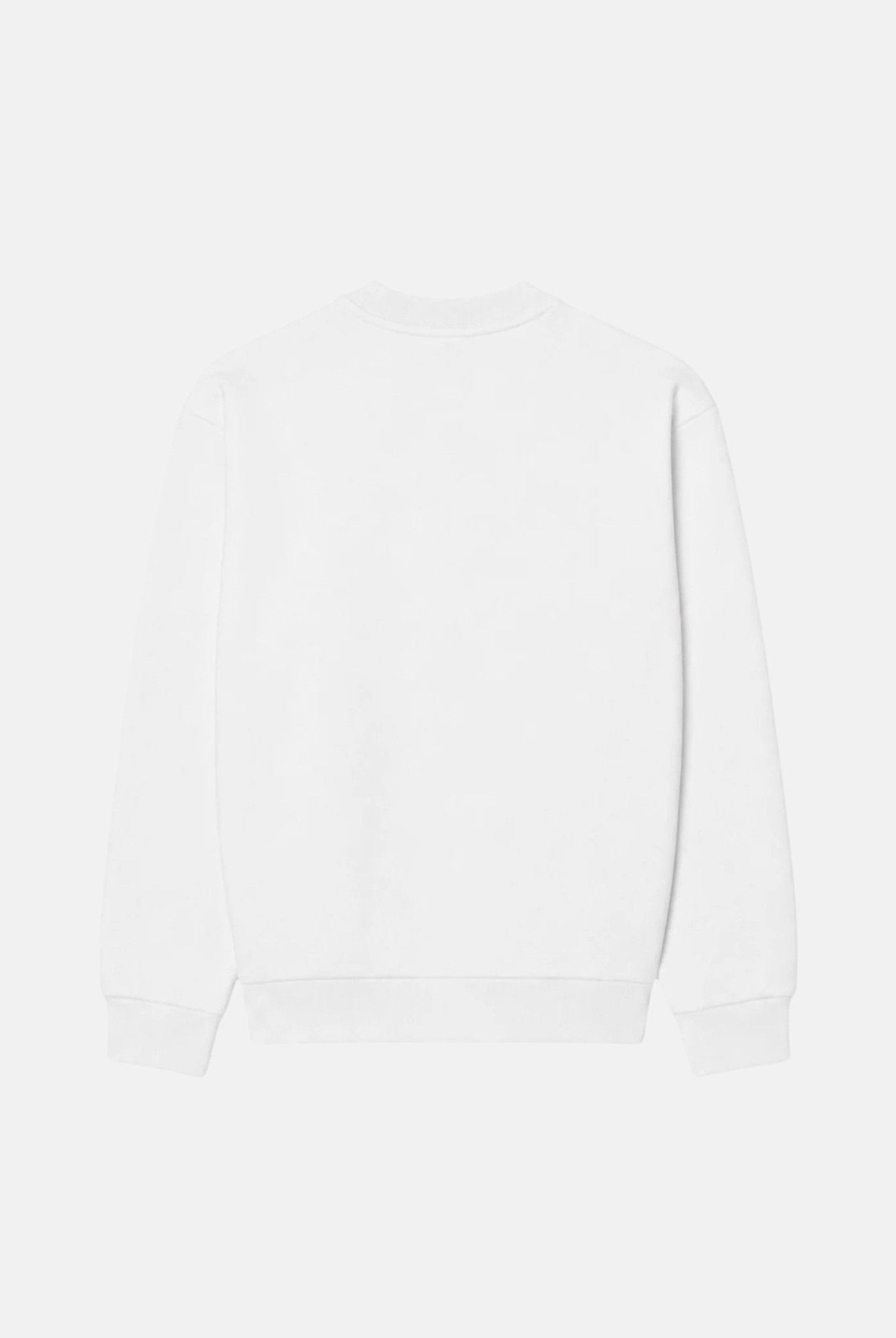 LACOSTE Felpa in pile in cotone, di colore bianco da uomo, logo coccodrillo iconico ricamato SH8868 70V LACOSTE
