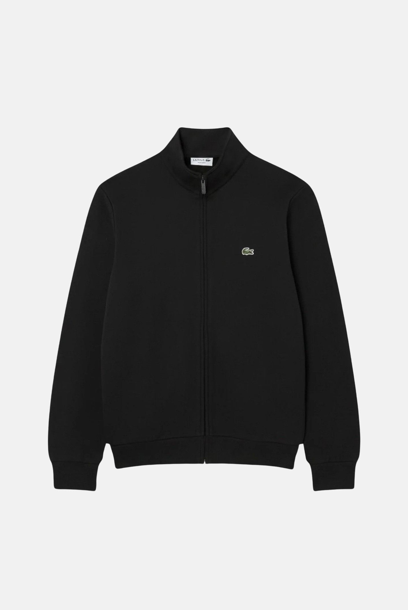 LACOSTE Felpa con zip nero per uomo e donna SH8870 031 LACOSTE