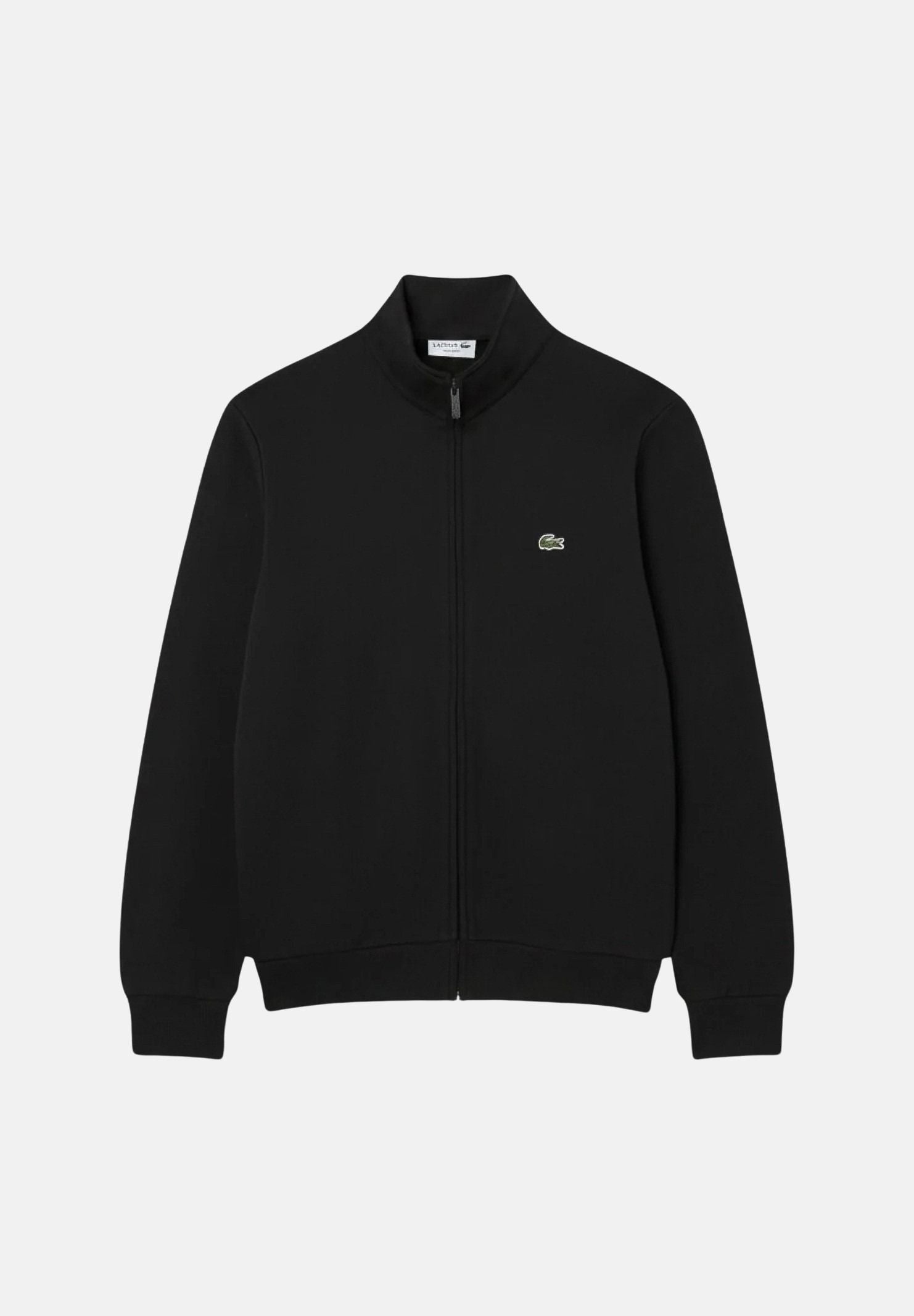 LACOSTE Felpa con zip nero per uomo e donna SH8870 031 LACOSTE
