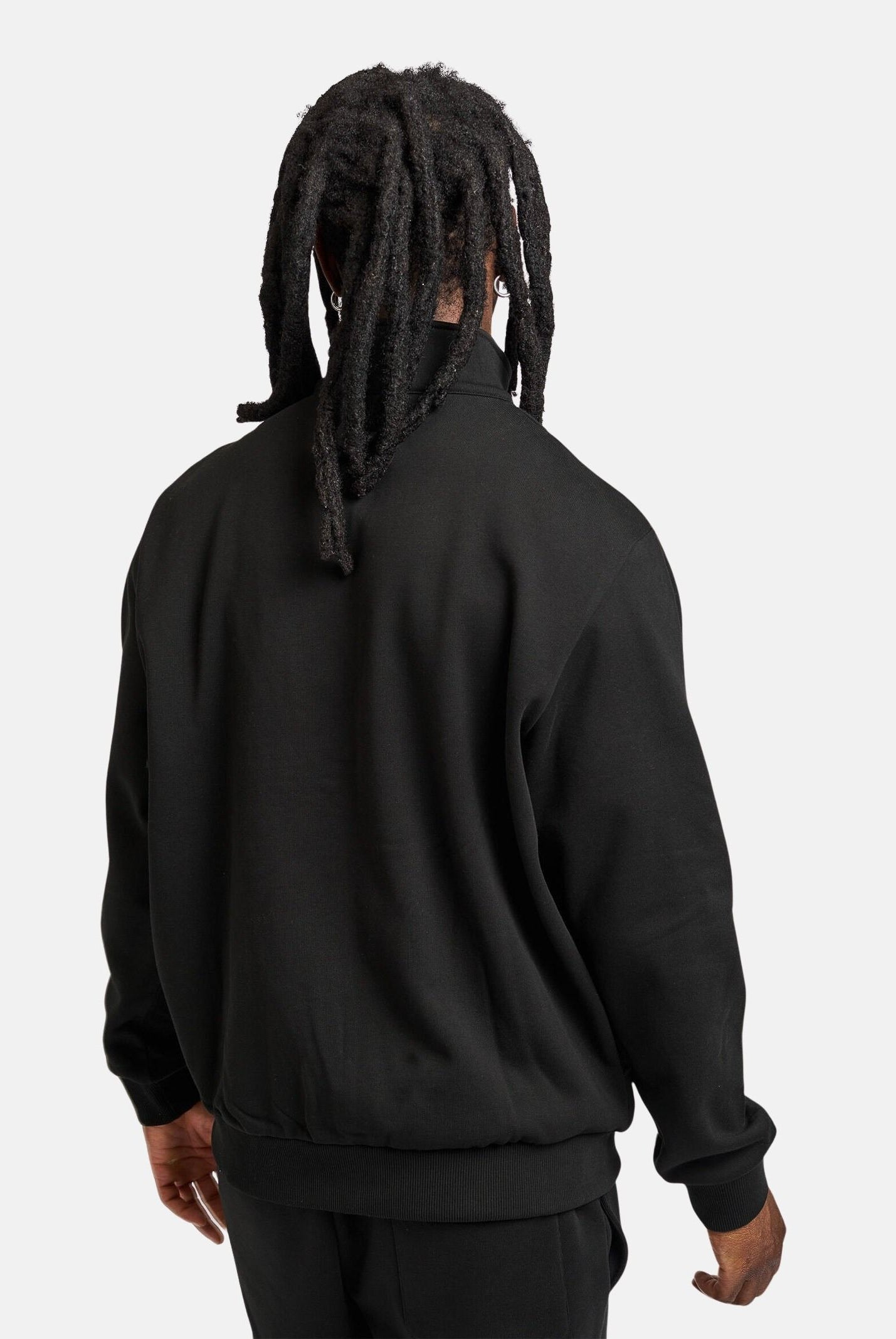 LACOSTE Felpa con zip nero per uomo e donna SH8870 031 LACOSTE