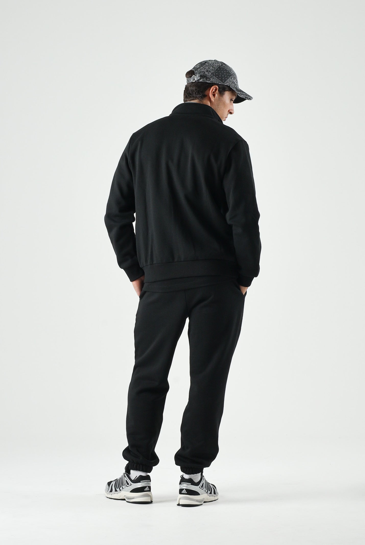 LACOSTE Felpa con zip nero per uomo e donna SH8870 031 LACOSTE