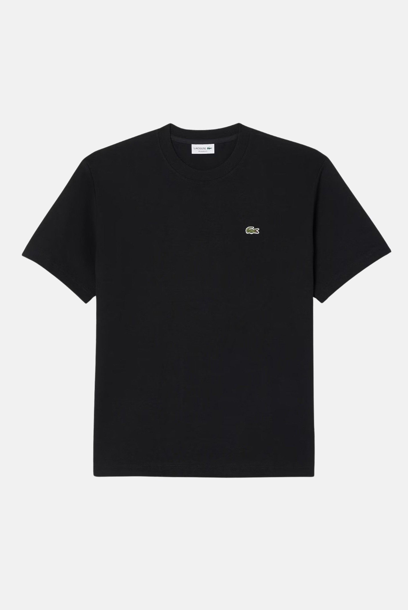 LACOSTE T-shirt manica corta nera per uomo e donna con iconico coccodrillo ricamato sul petto. TH0876 031 LACOSTE