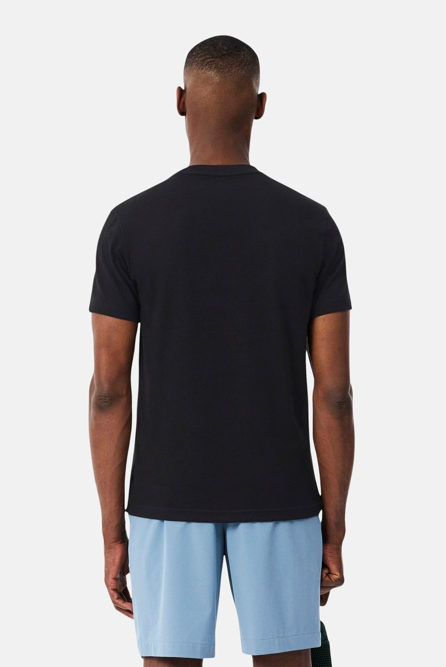 LACOSTE T-shirt ULTRA DRY nera da uomo con stampa coccodrillo TH6682 258 LACOSTE