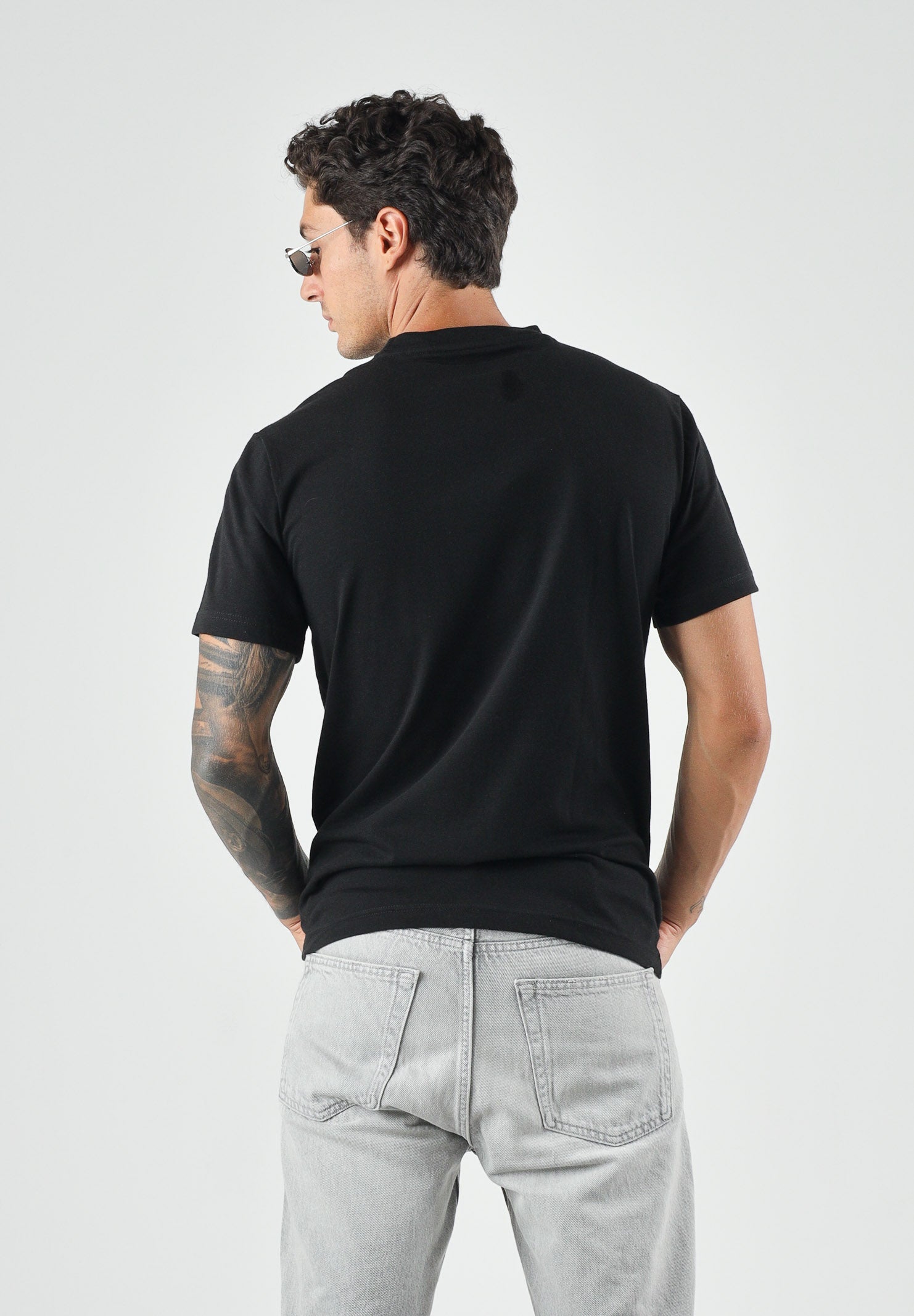 LACOSTE T-shirt ULTRA DRY nera da uomo con stampa coccodrillo TH6682 258 LACOSTE