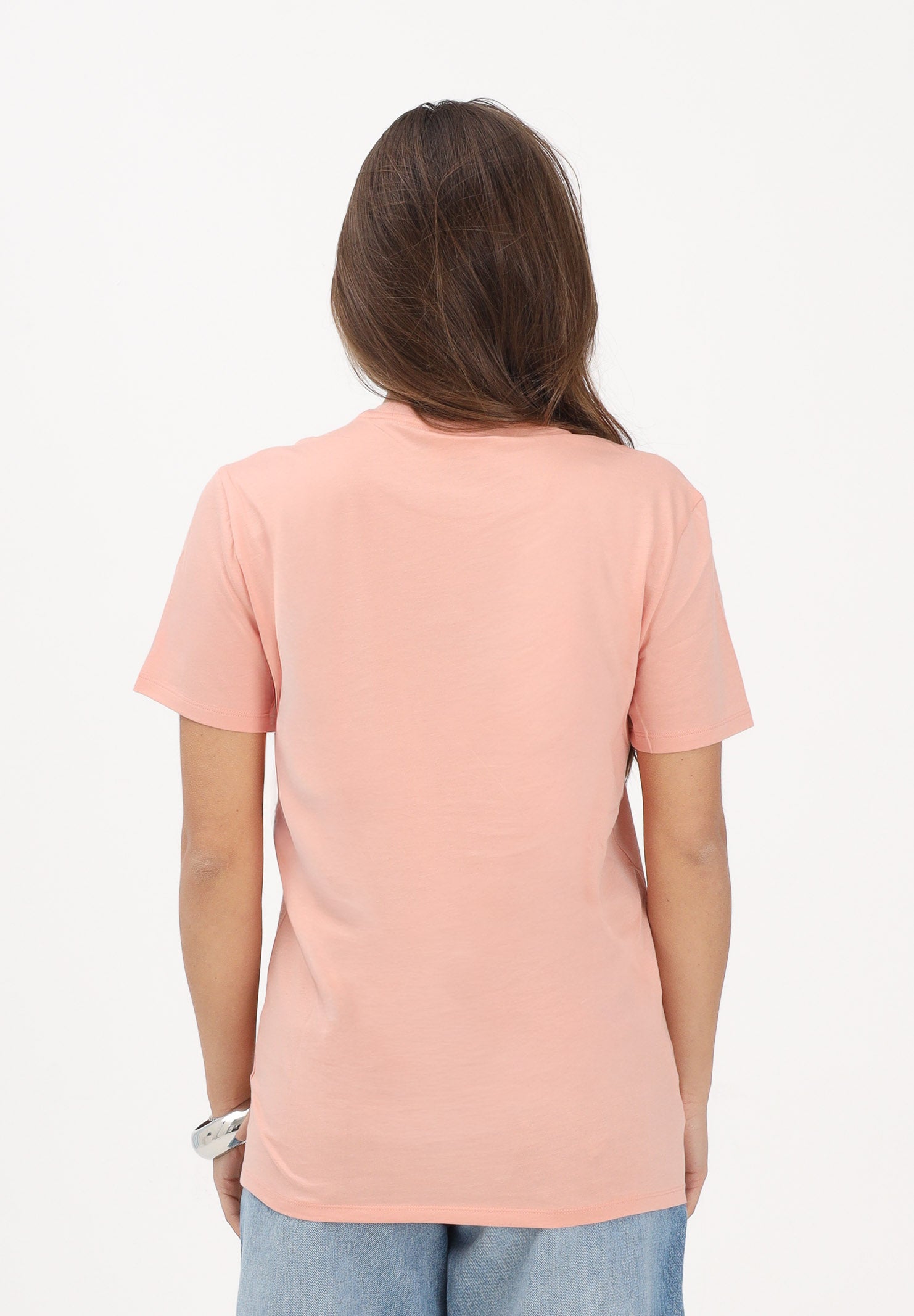 LACOSTE T-shirt a manica corta salmone per uomo e donna con patch logo TH6709 UI2 LACOSTE
