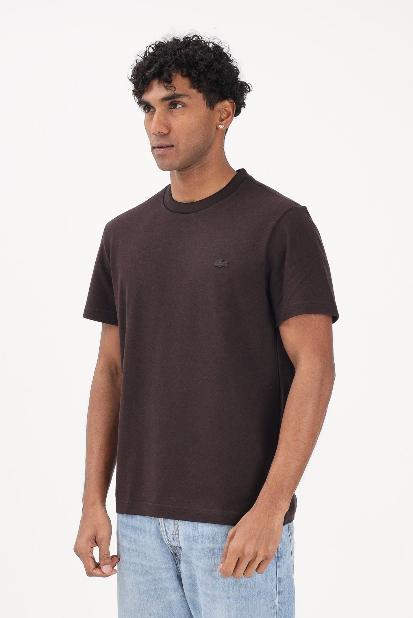 LACOSTE T-shirt a manica corta Made in France marrone per uomo TH8174 3LA LACOSTE