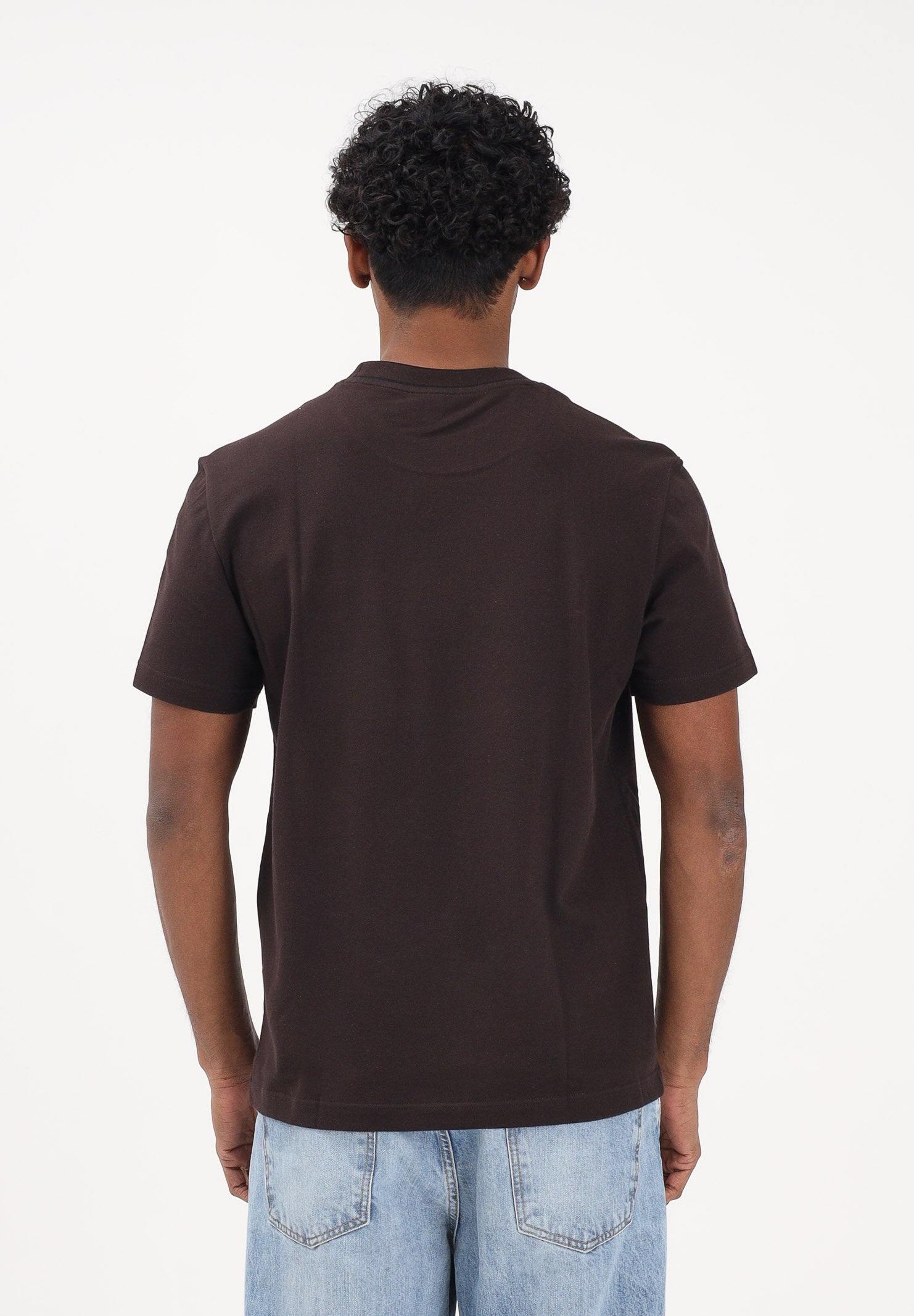 LACOSTE T-shirt a manica corta Made in France marrone per uomo TH8174 3LA LACOSTE