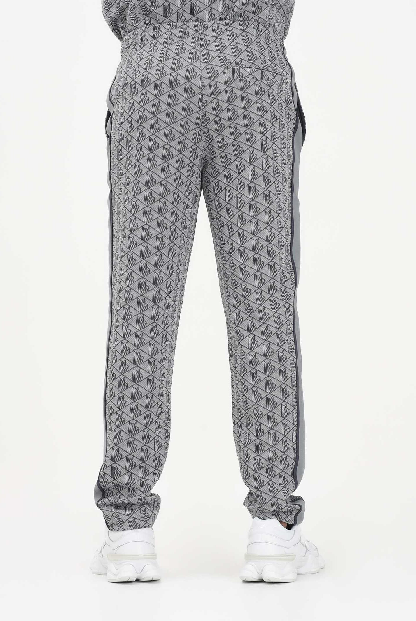 LACOSTE Pantalone sportivo grigio da uomo con monogramma Paris XH1440 41I LACOSTE
