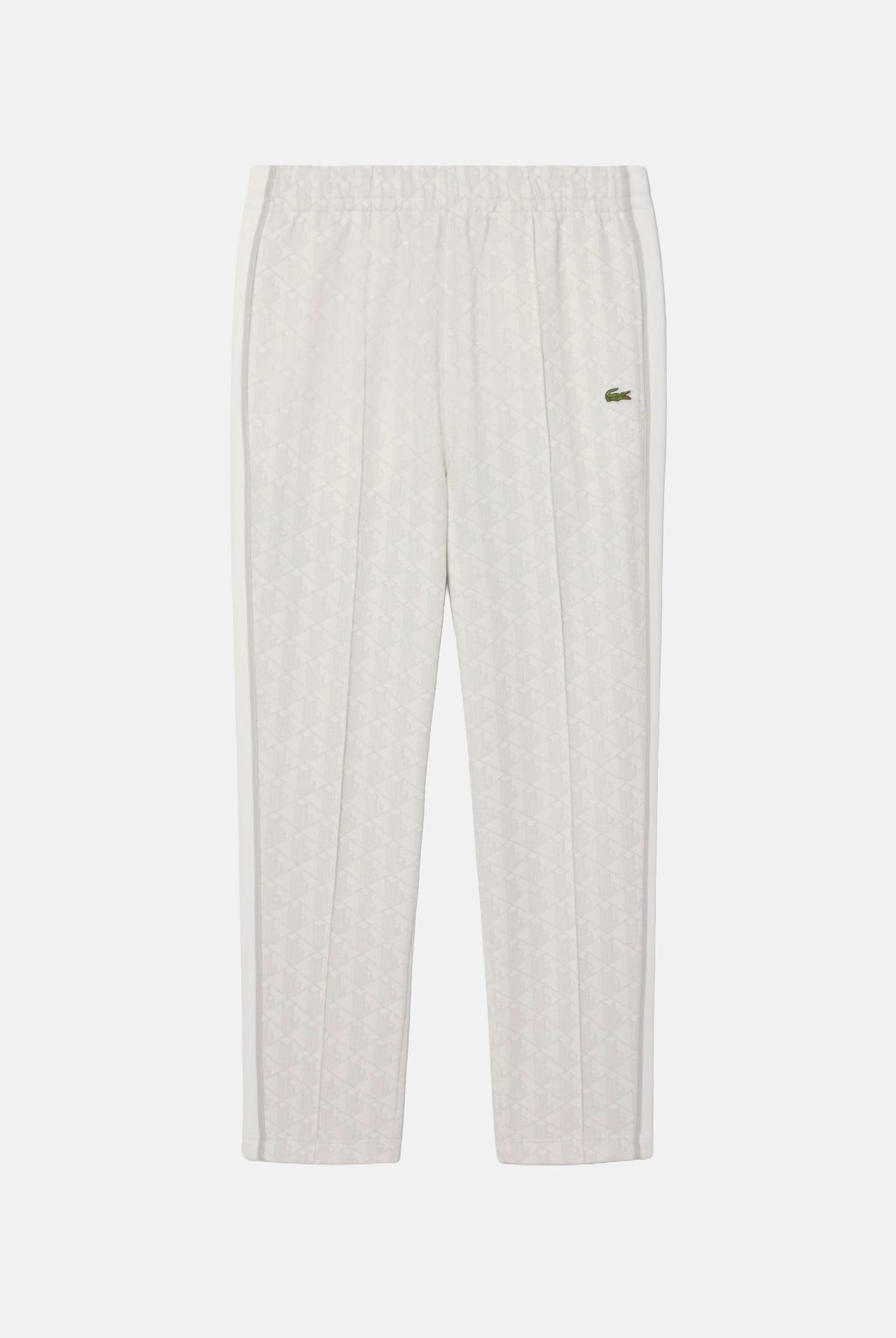 LACOSTE Pantaloni sportivi bianchi da uomo con monogramma Paris XH1440 4IW LACOSTE