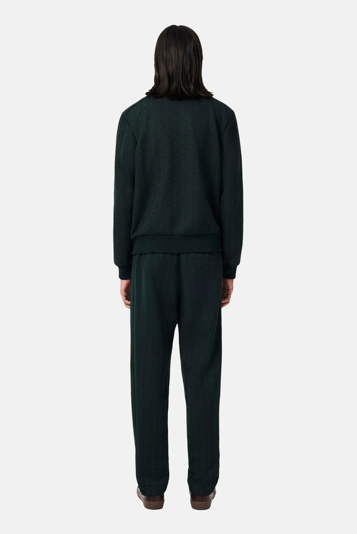 LACOSTE Pantaloni REGULAR-FIT TRACK PANTS verde per uomo in tessuto tecnico con coulisse XH1440 SPU LACOSTE
