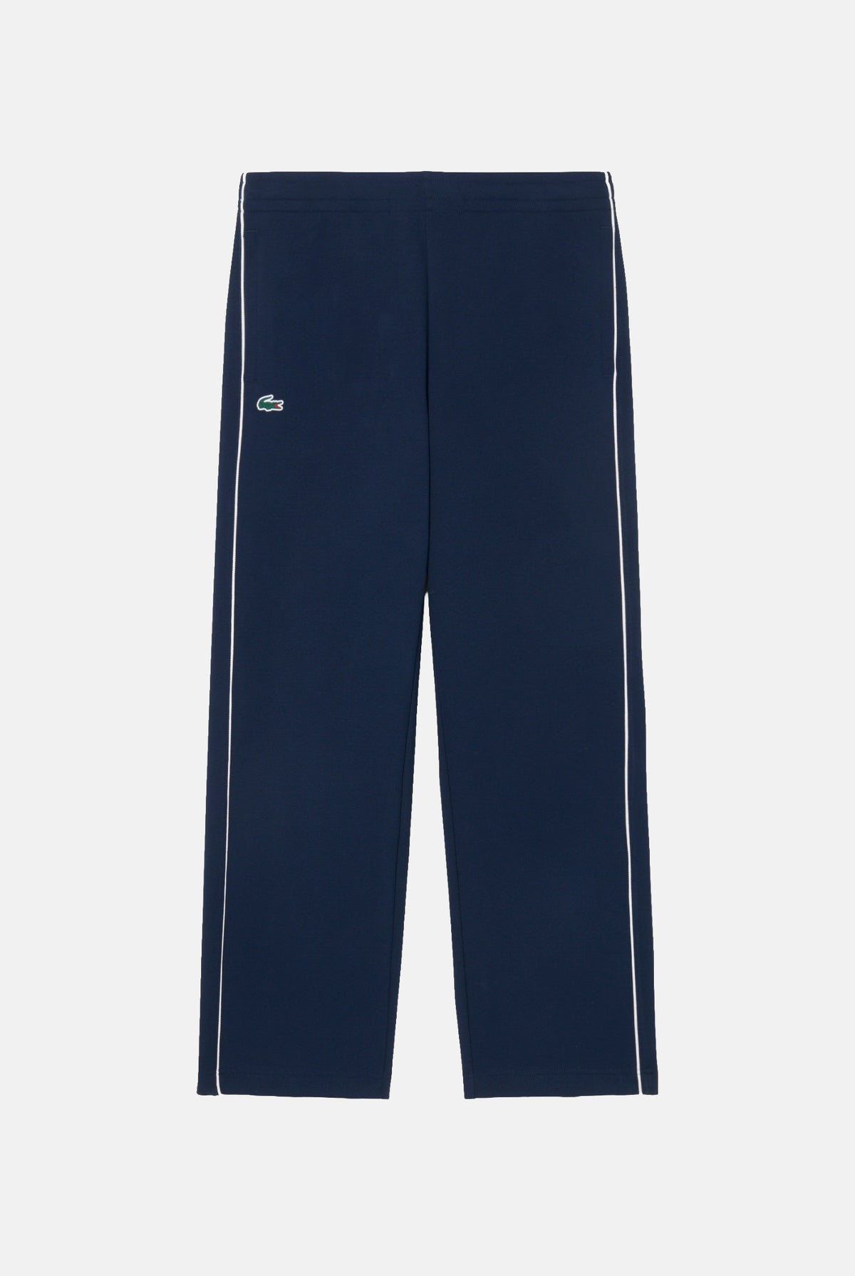 LACOSTE Pantaloni TRACK PANTS WITH PIPING blu per uomo con profili a contrasto lungo le gambe XH6932 HHW LACOSTE