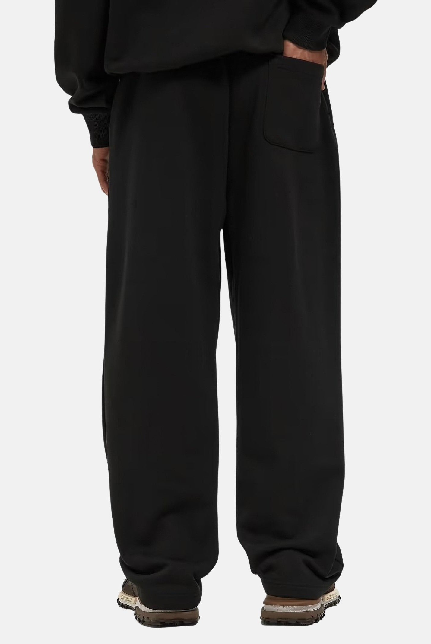 LACOSTE Pantaloni sportivi neri da uomo e donna con coccodrillo ricamato. XH8867 031 LACOSTE