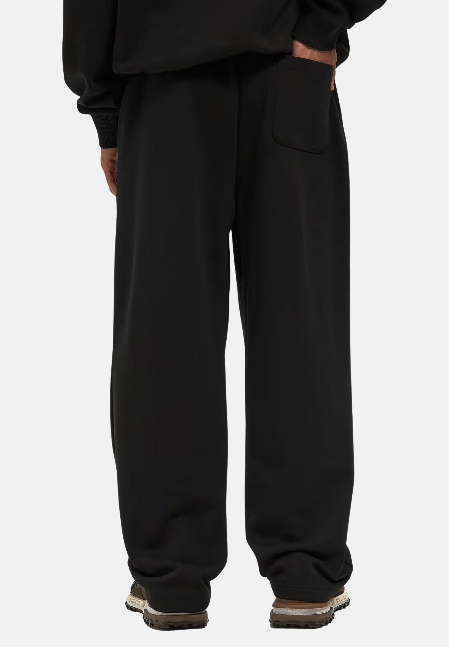 LACOSTE Pantaloni sportivi neri da uomo e donna con coccodrillo ricamato. XH8867 031 LACOSTE
