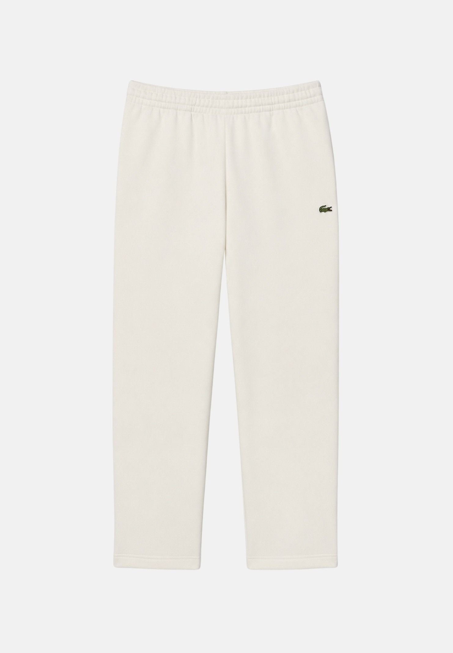 LACOSTE Pantaloni bianchi sportivi per uomo e donna con coccodrillo ricamato XH8867 70V LACOSTE