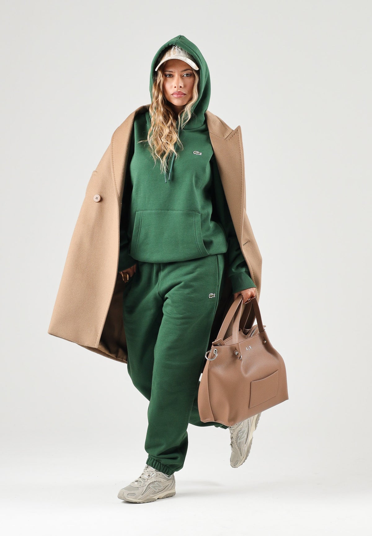 LACOSTE Pantaloni verdi per uomo e donna con vita elasticizzata e logo iconico XH9207 132 LACOSTE