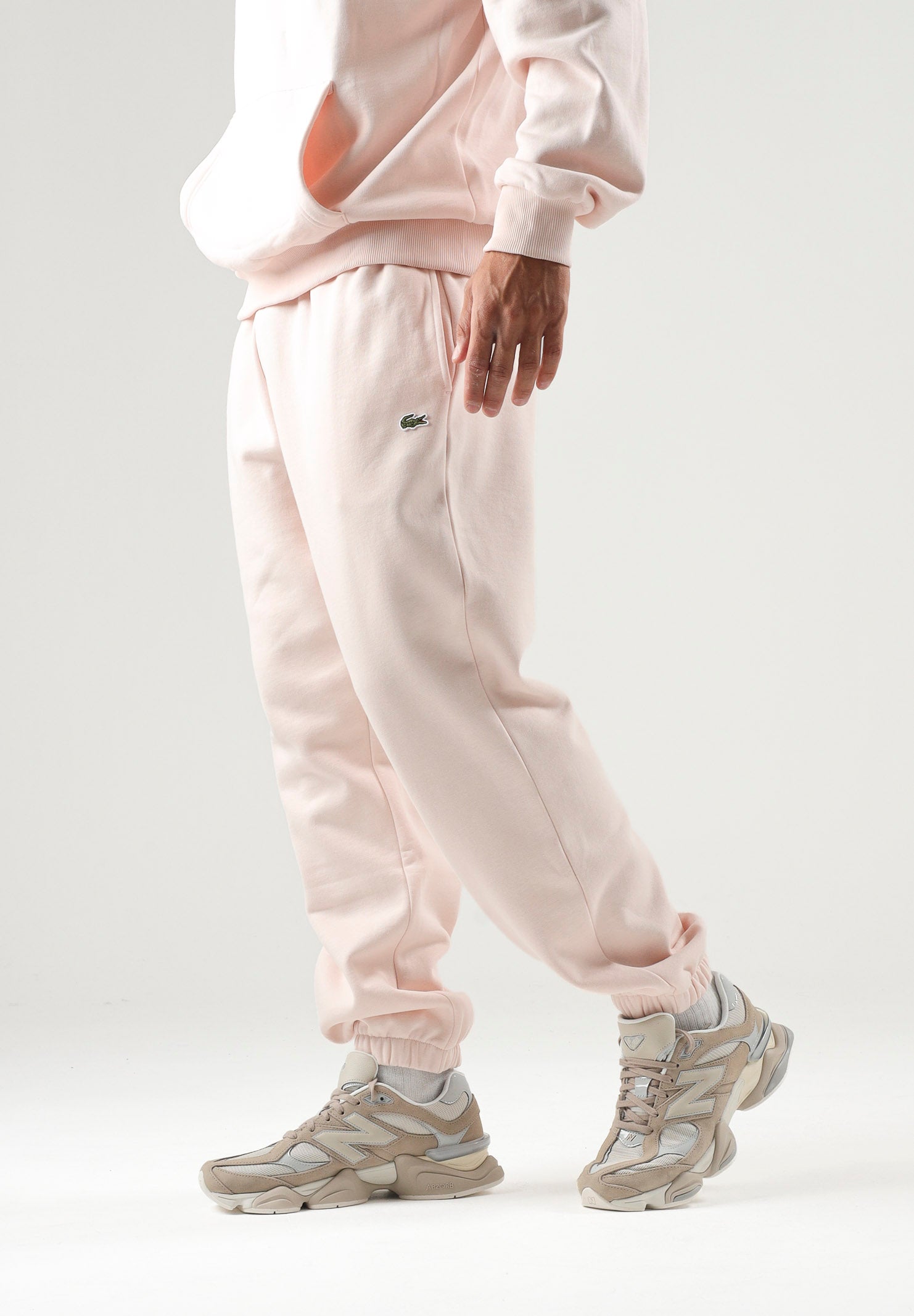 LACOSTE Pantaloni sportivi rosa per uomo e donna, con logo ricamato XH9207 N6I LACOSTE